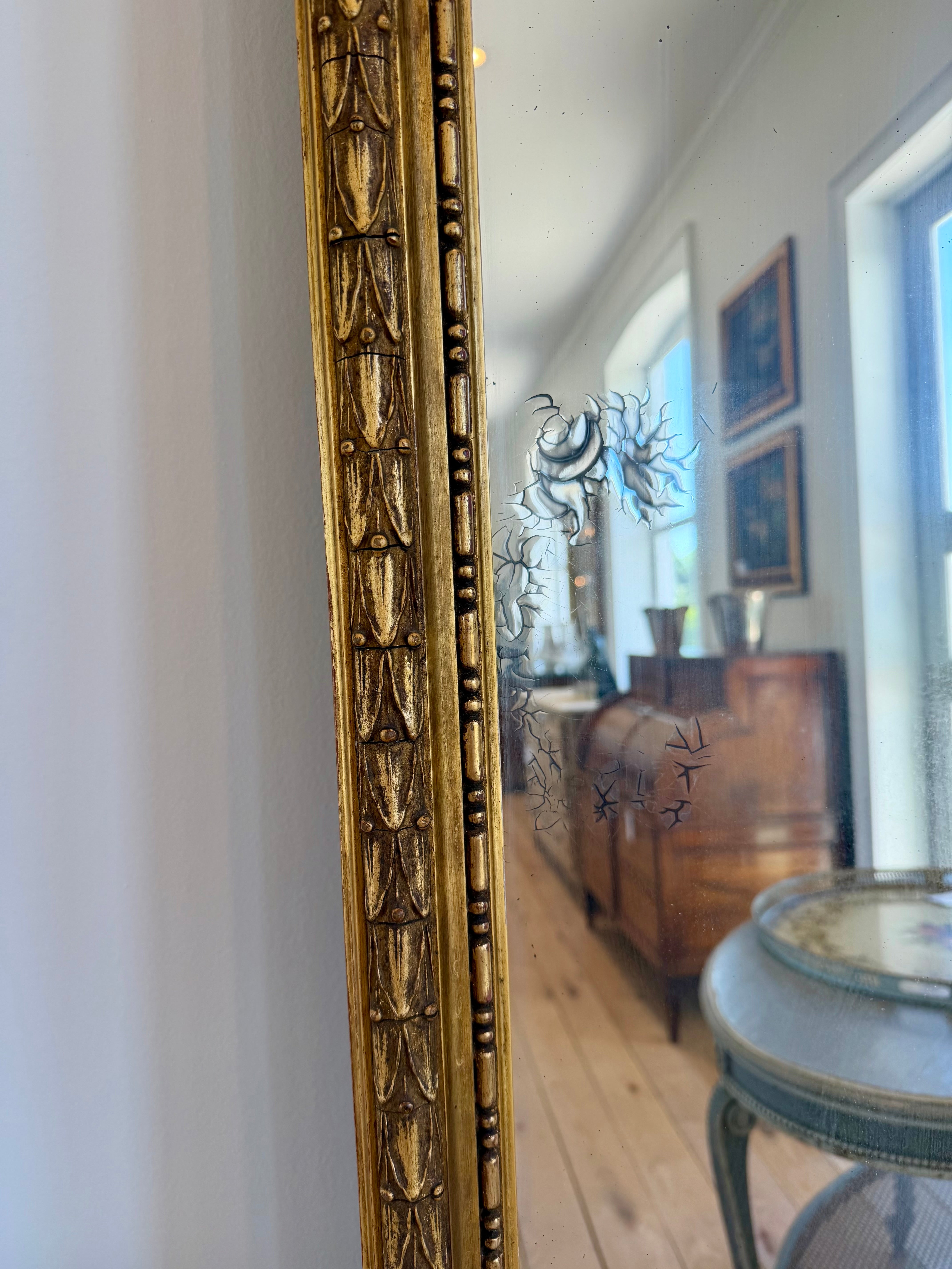 Antique French Mirror, 19th C., Louis XVI Style