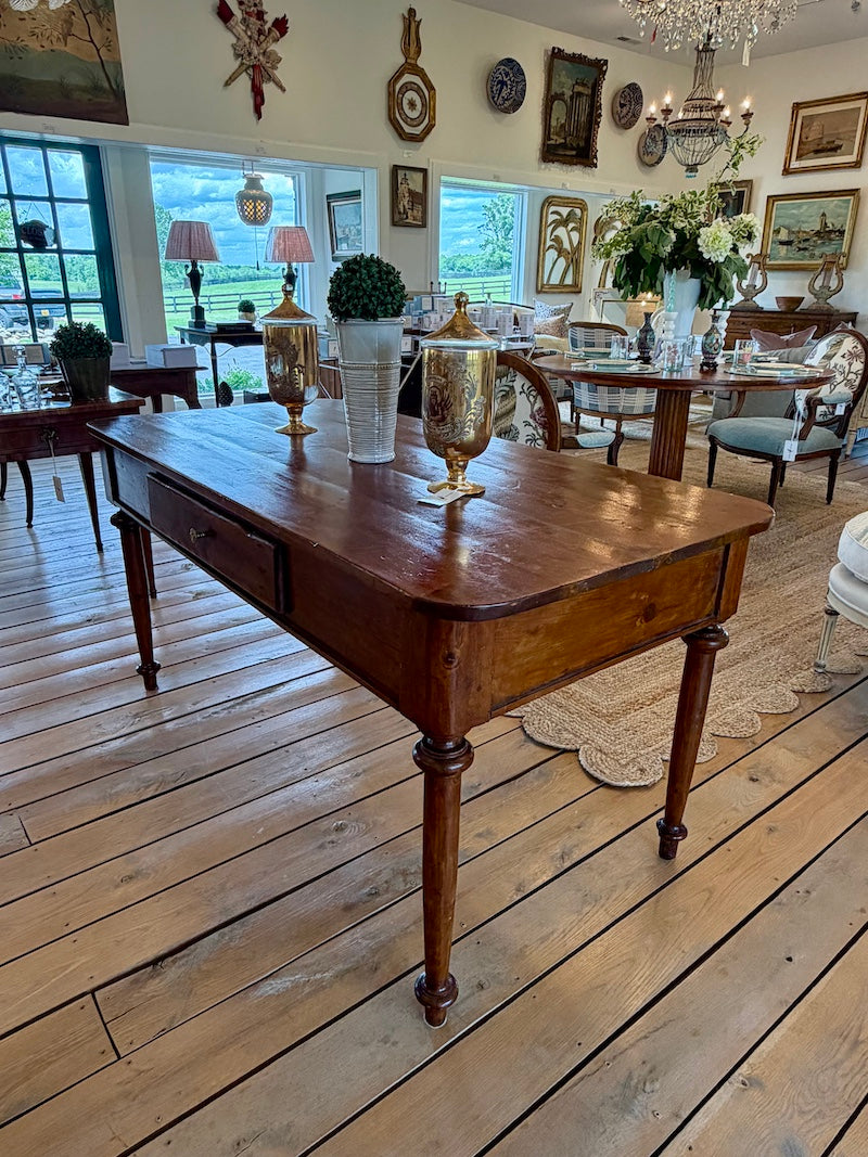 Antique Italian Table 19th C., Walnut