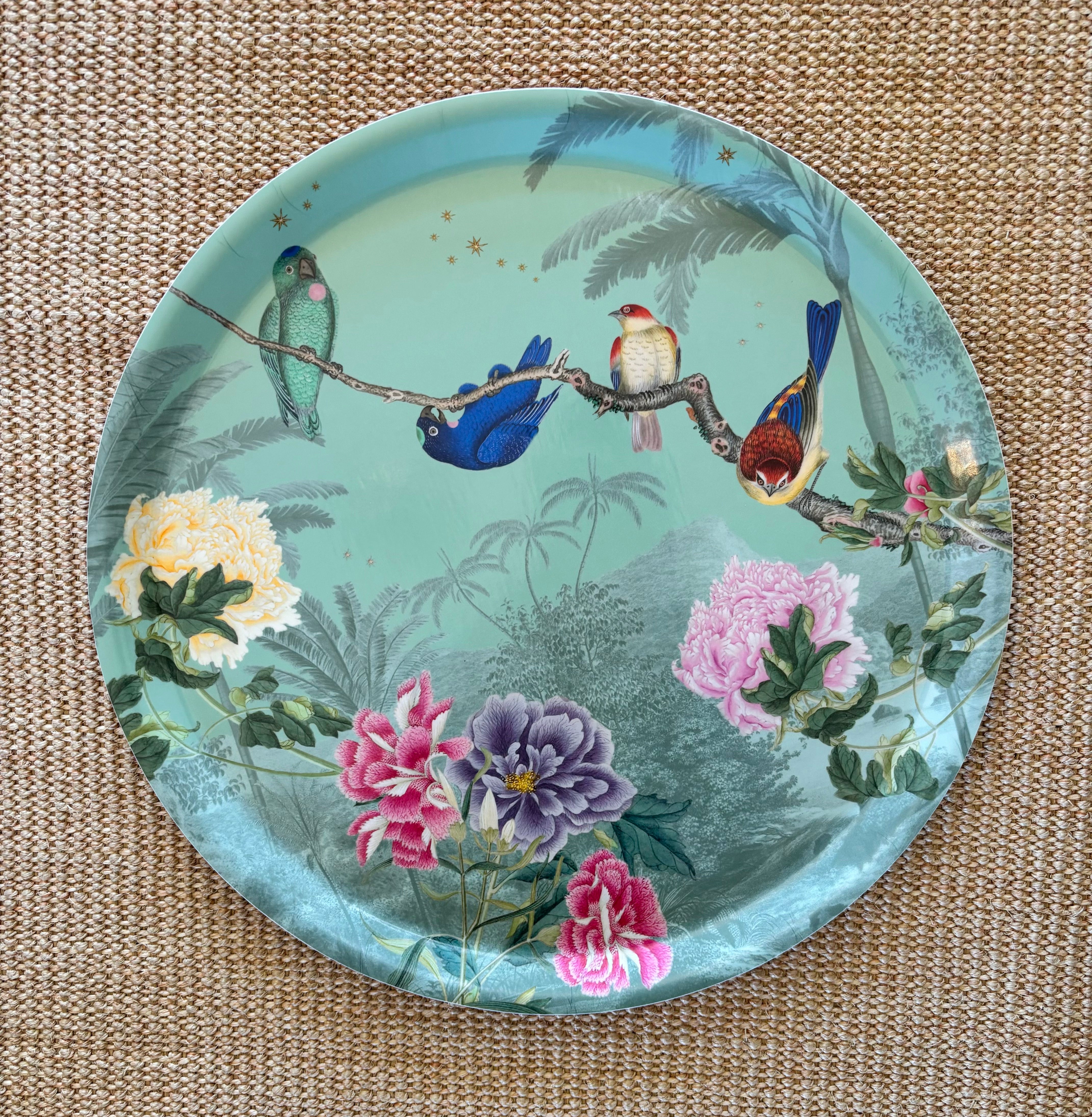 French Design by Paradisio Round Birdies Tray