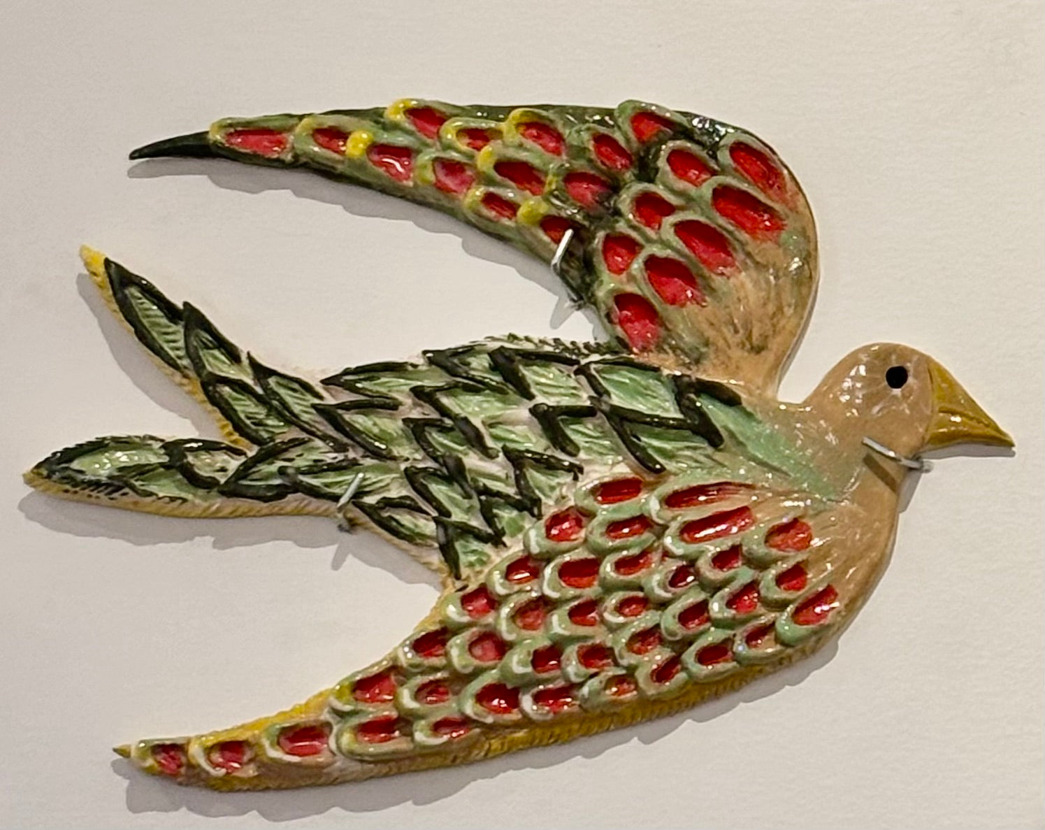 Large Ceramic Handmade Bird by Argentine Artist