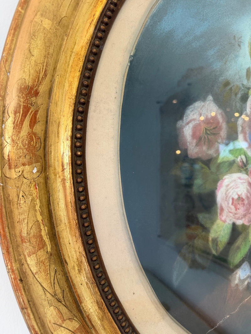 Pair of 1950s French Pastel Paintings