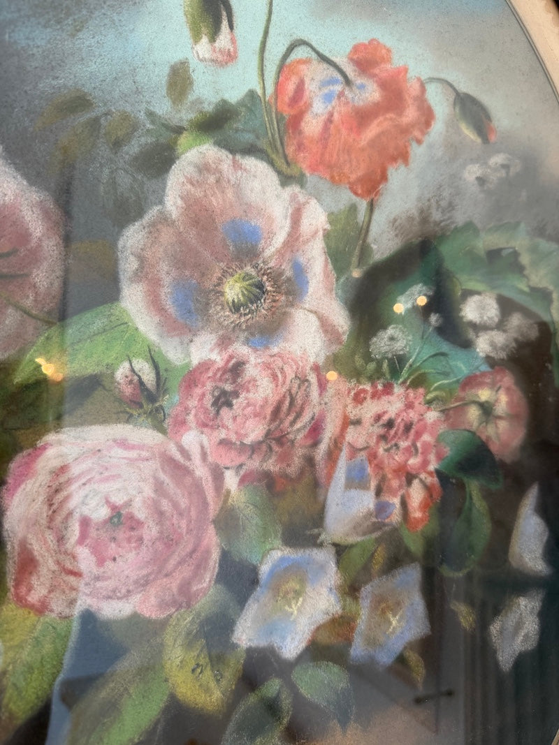 Pair of 1950s French Pastel Paintings