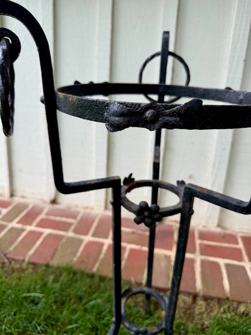 Antique Pair of Wrought Iron Plant Stands