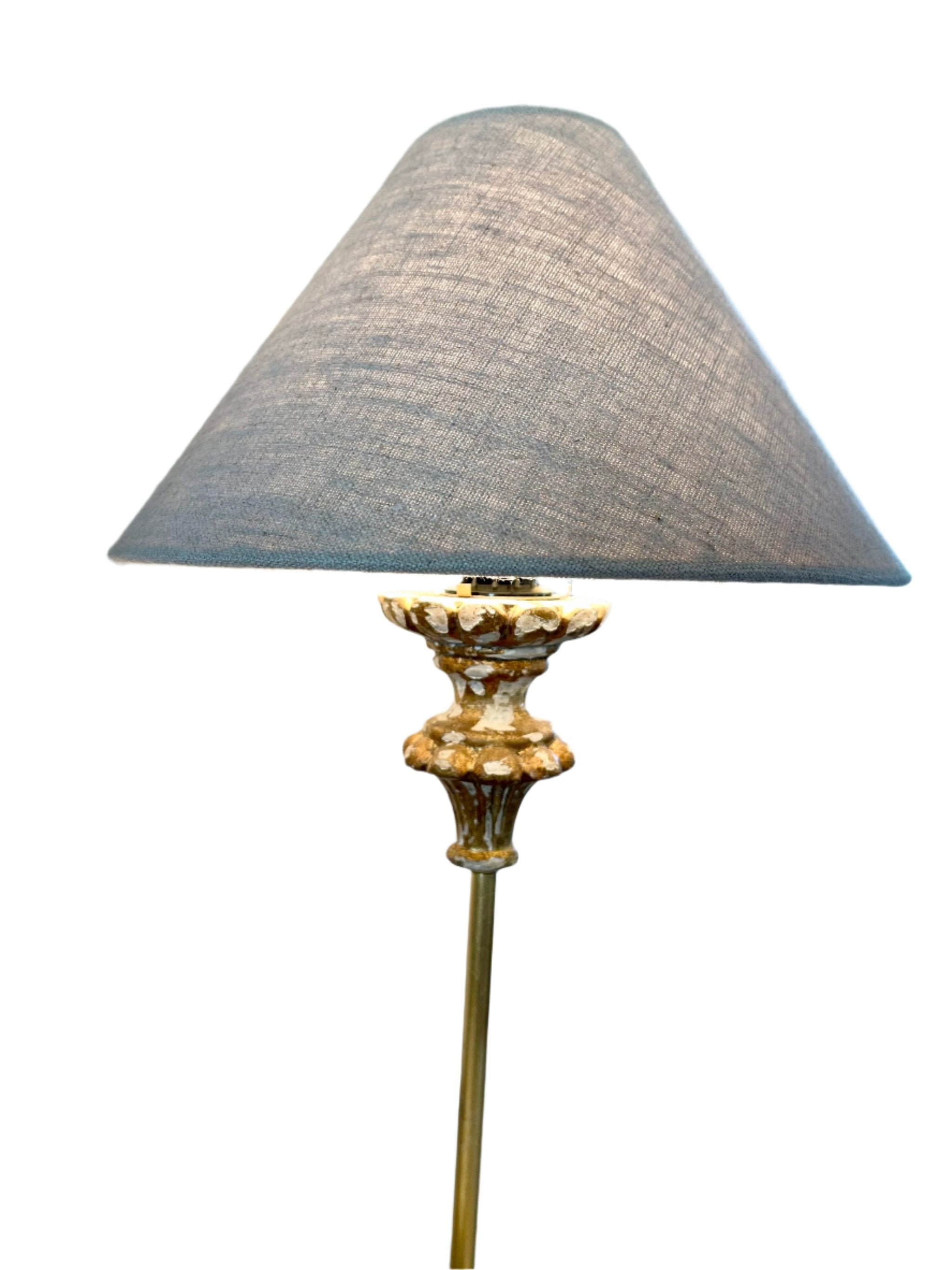 Pair of Gilt Table Lamps with Shades