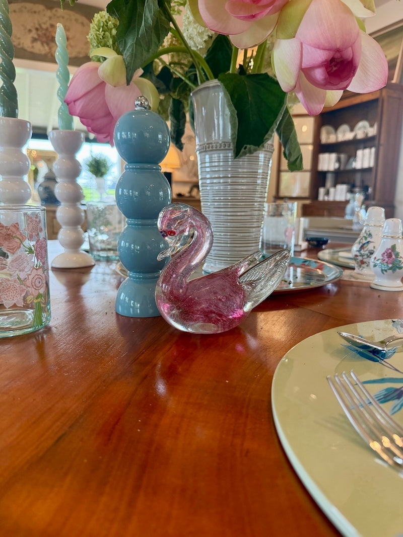 Murano Hand-Blown Glass Swan