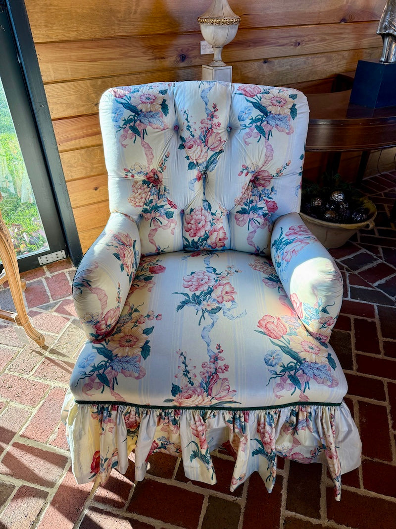Pair of Armchairs in Lee Jofa Fabric from designer's home in Middleburg