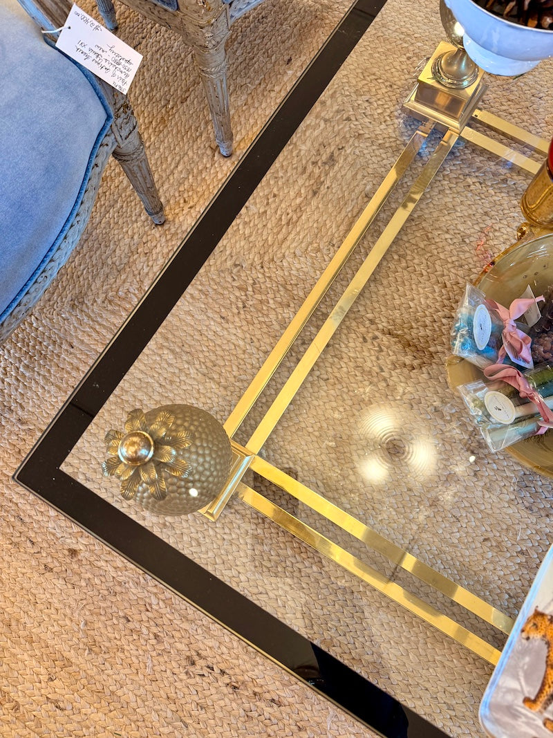 French Vintage 1970s Maison Charles Coffee Table