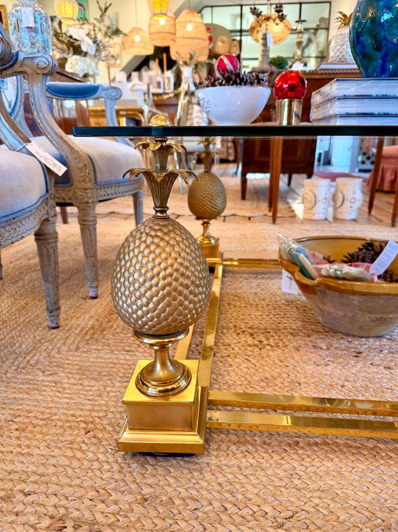 French Vintage 1970s Maison Charles Coffee Table