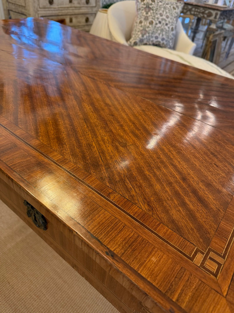 Antique French Louis XVI Desk with Marquetry