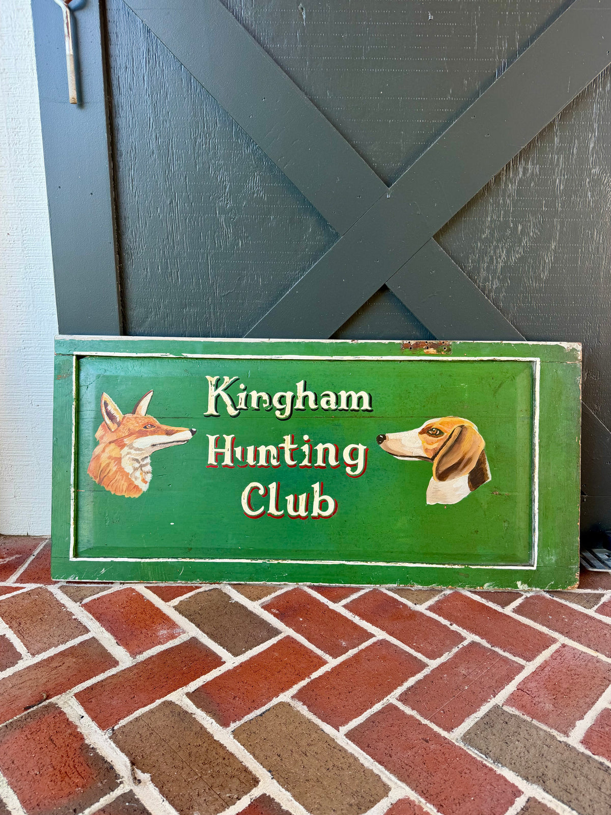 English Antique Hunting Sign