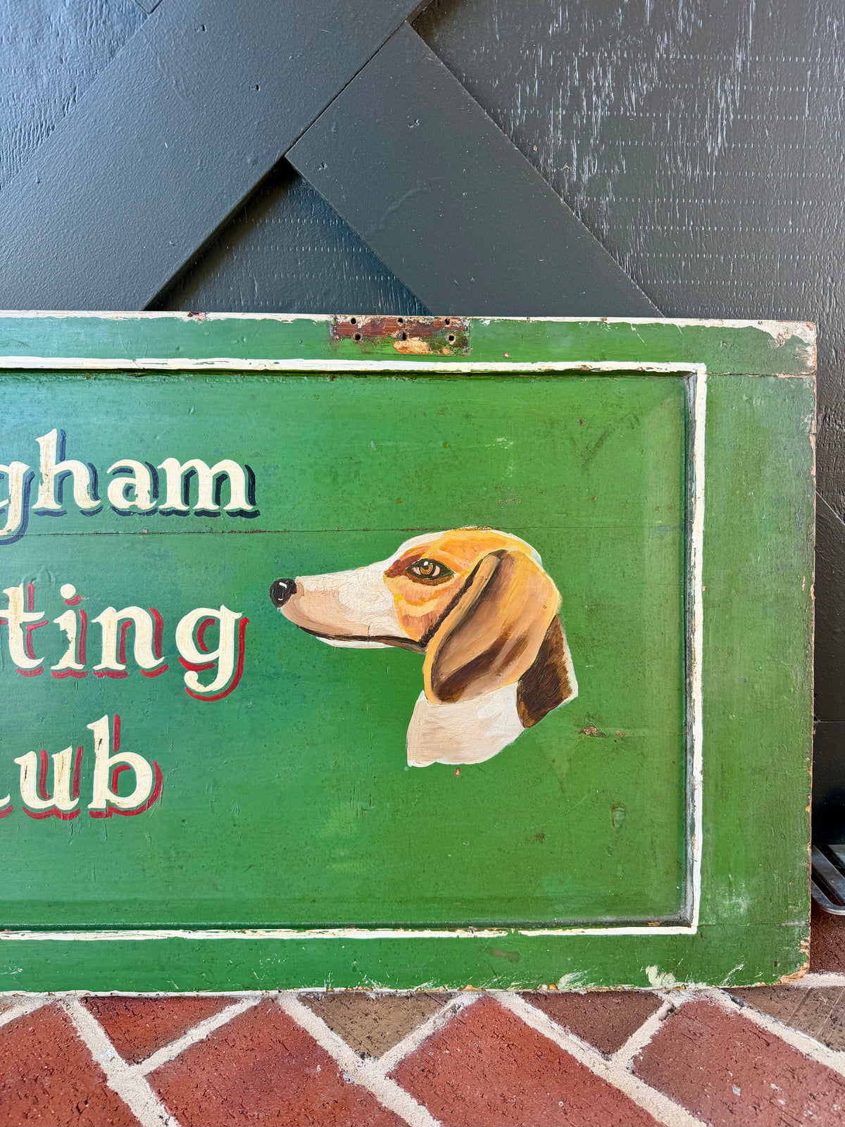 English Antique Hunting Sign