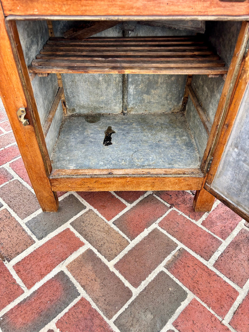 Antique French Ice Cabinet