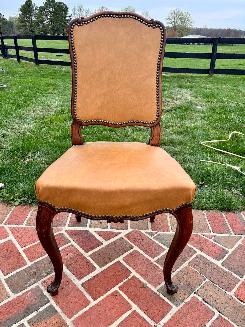 Antique French 1940's Louis XV-Style Chairs Set of 6