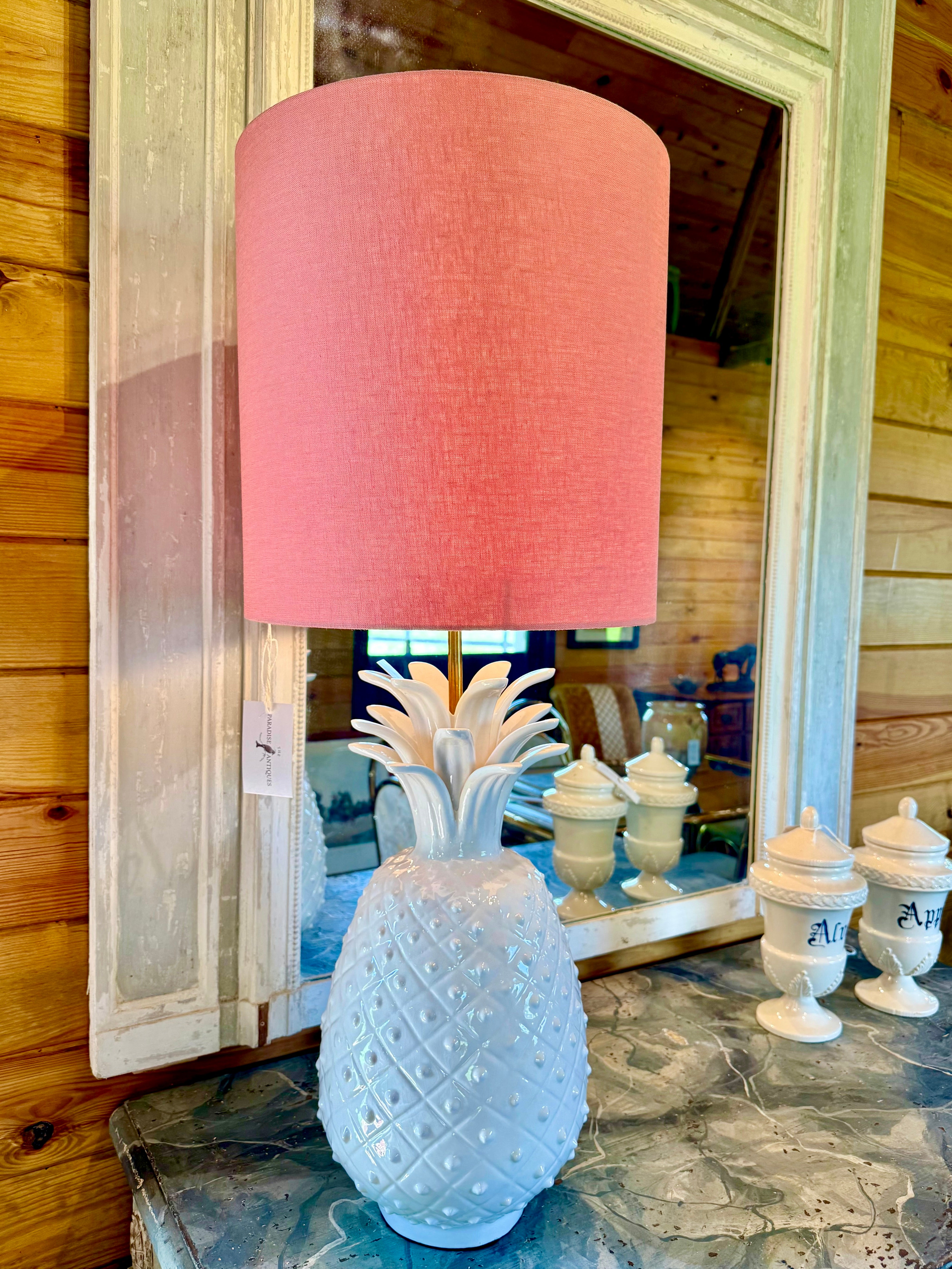 Red Drum Linen Lampshade