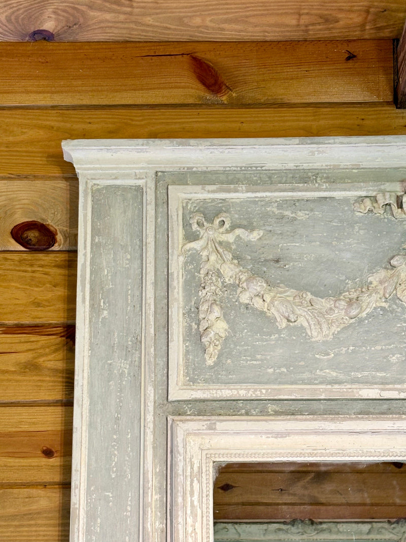 Antique French Parisian Trumeau Louis XV Mirror