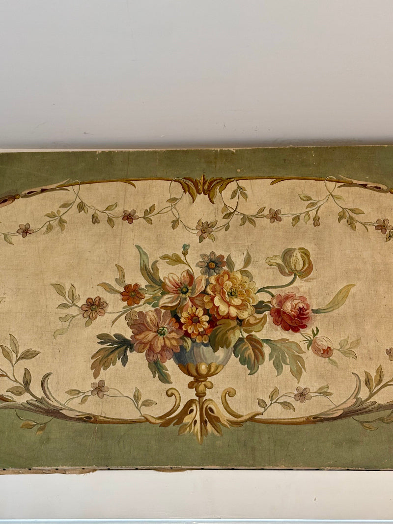 French Oil Panel Painting on Canvas