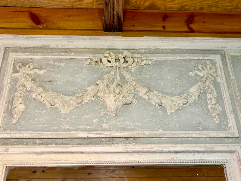 Antique French Parisian Trumeau Louis XV Mirror