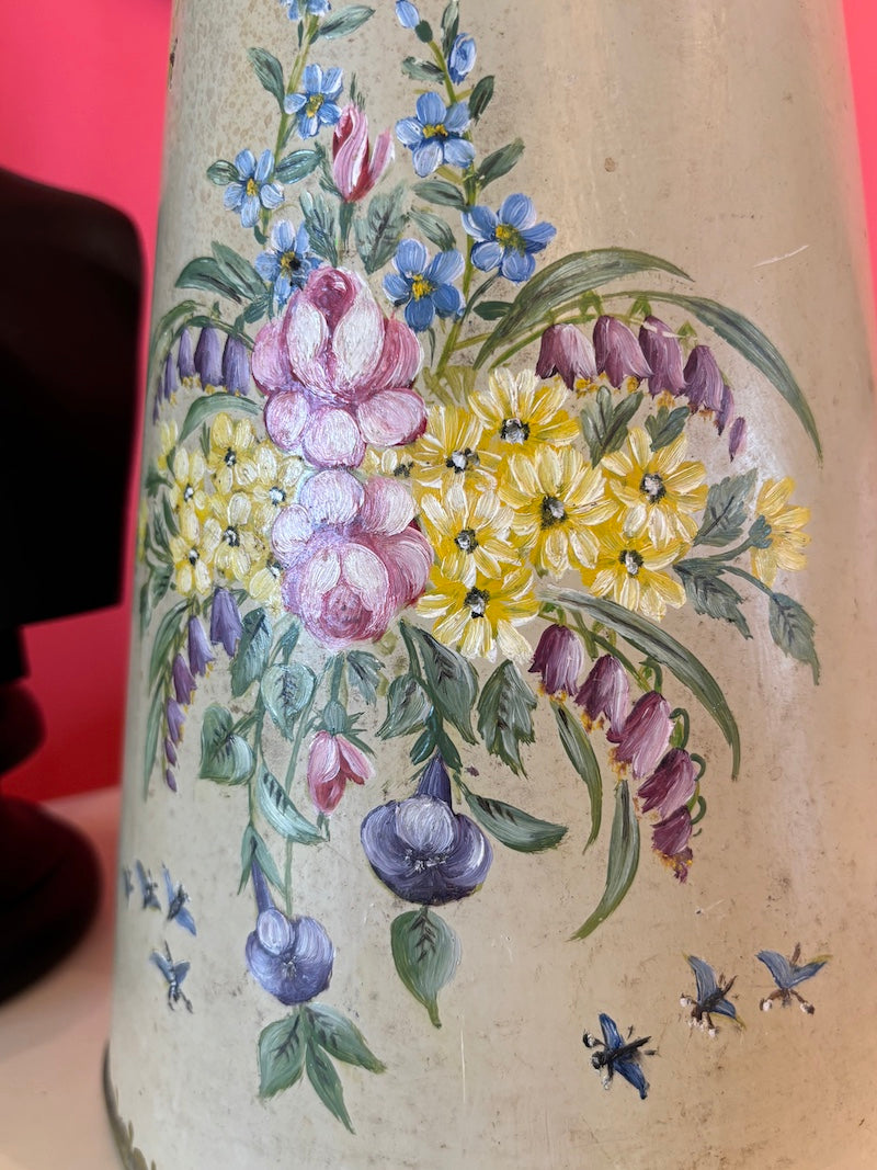 English Decoupage Vase for Harrods