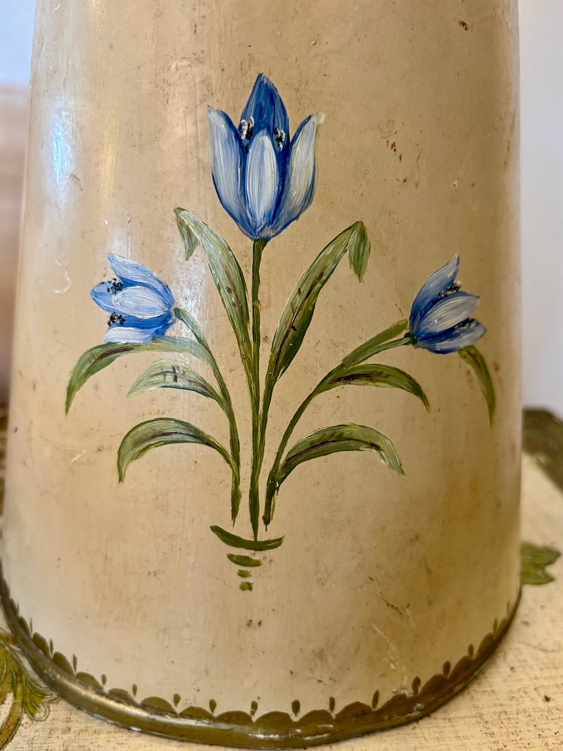 English Decoupage Vase for Harrods