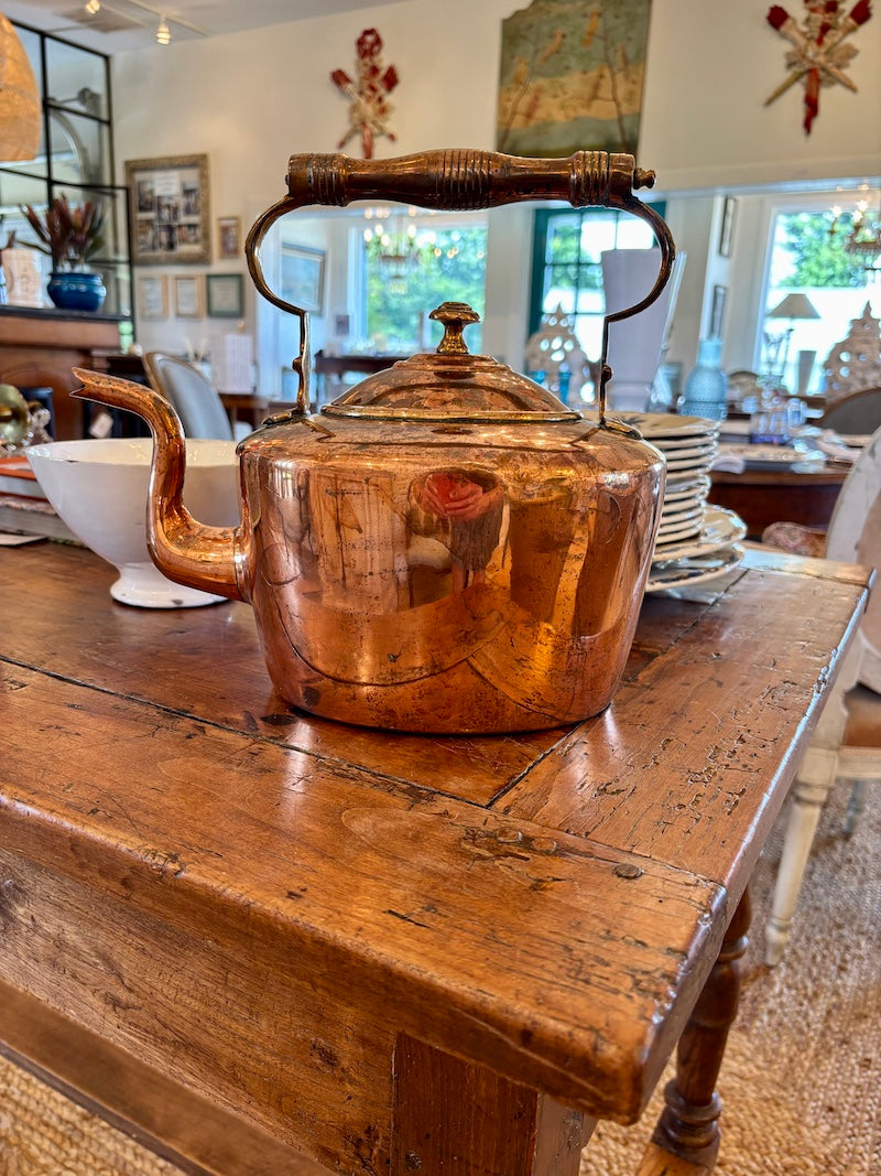 English Victorian Copper Kettle
