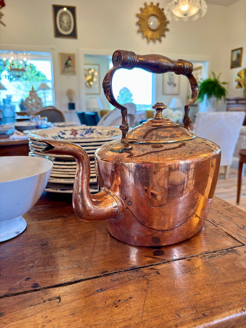 English Victorian Copper Kettle