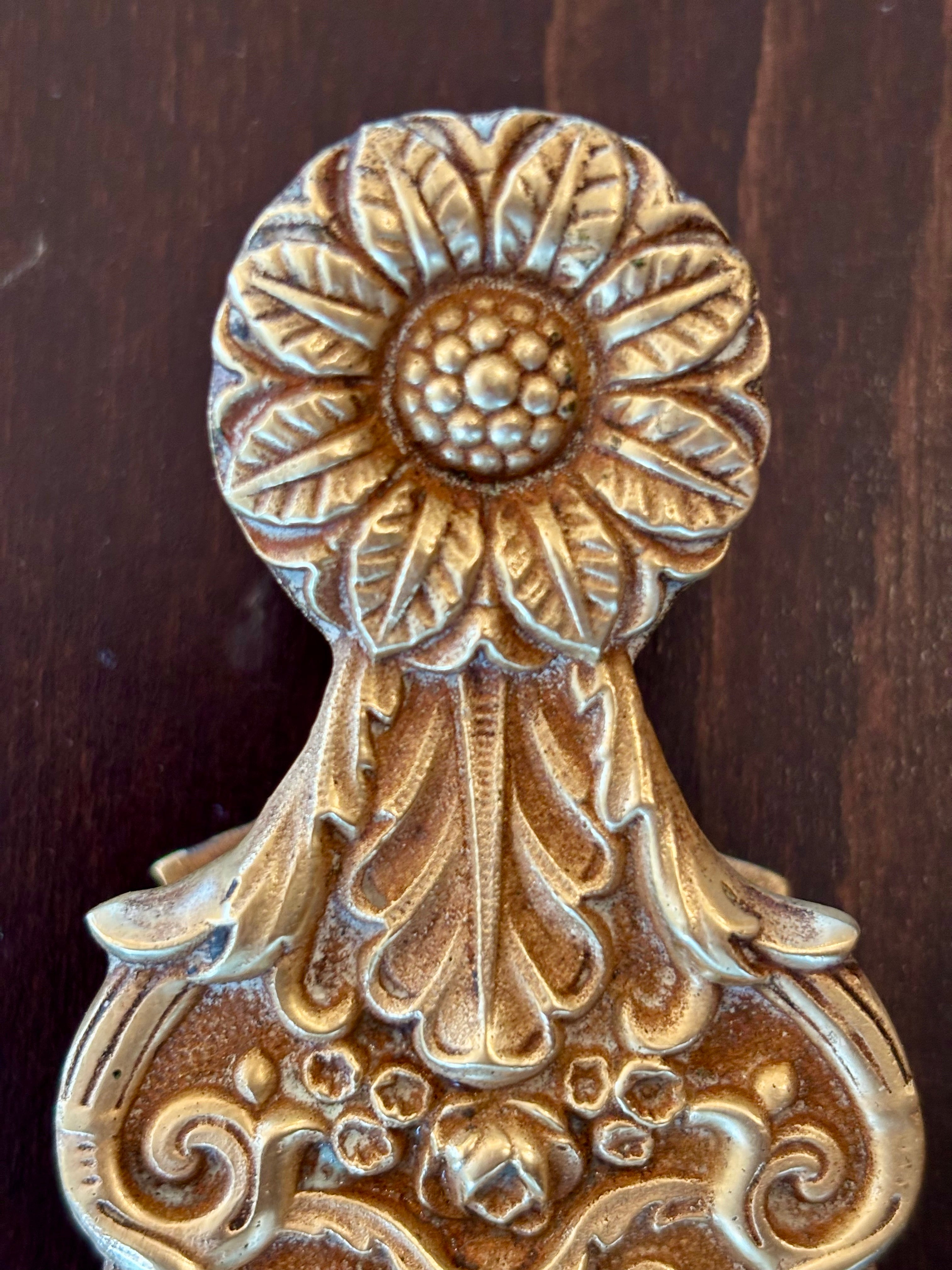 Antique English Victorian Bronze Paper Clip
