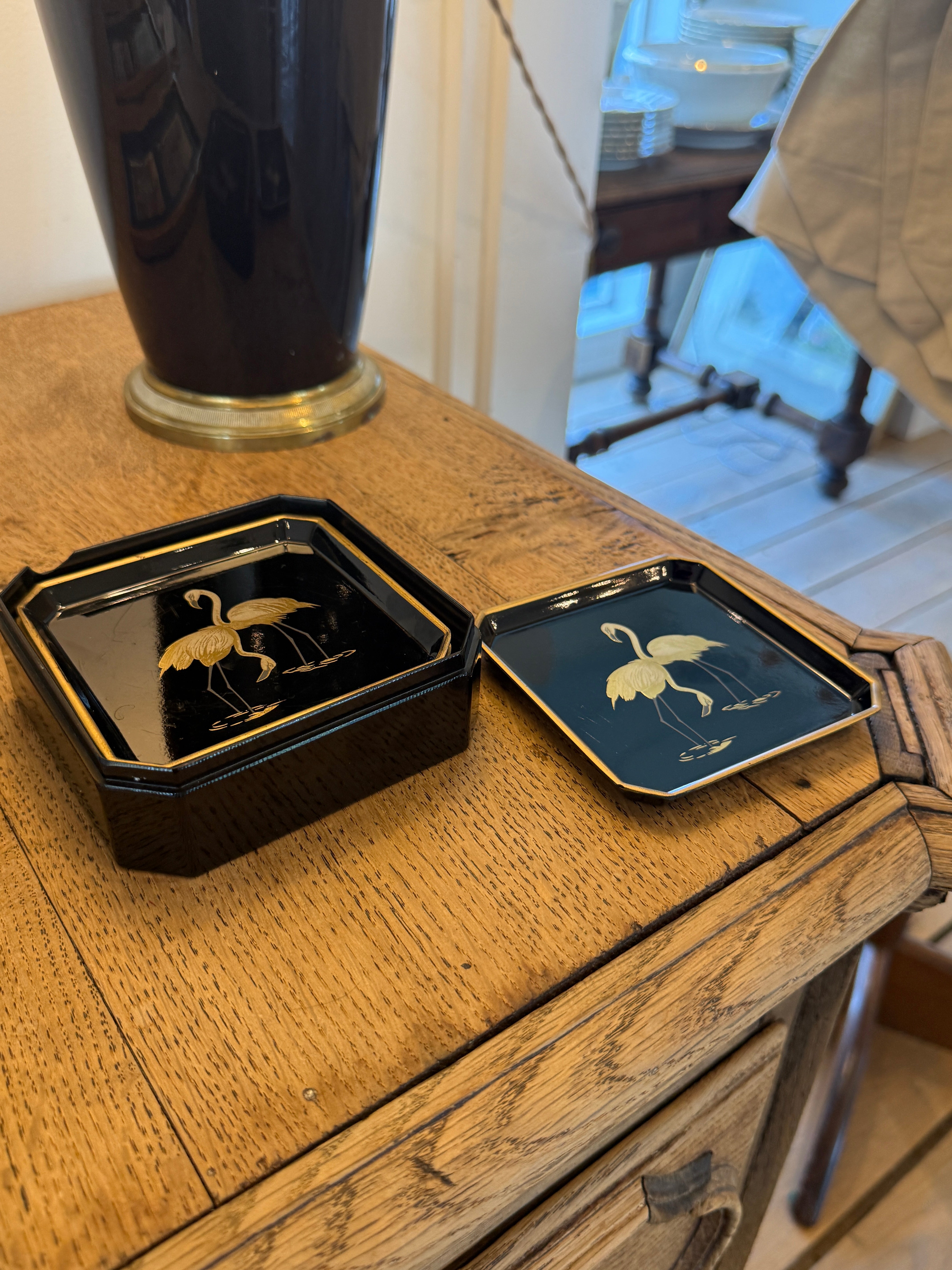 French 1970s Coasters With Box