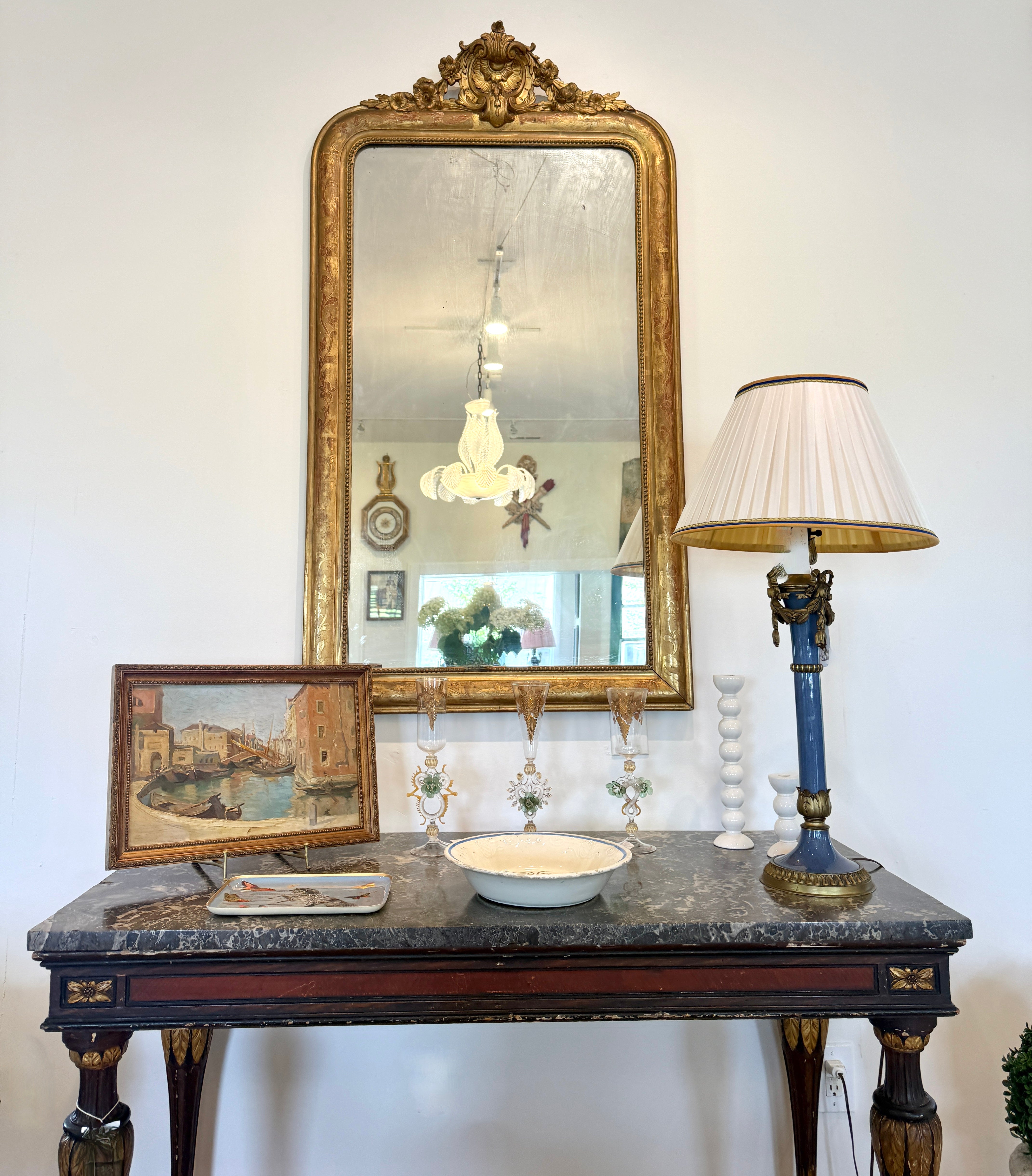 Antique French Mirror, Louis Philippe 19th C.