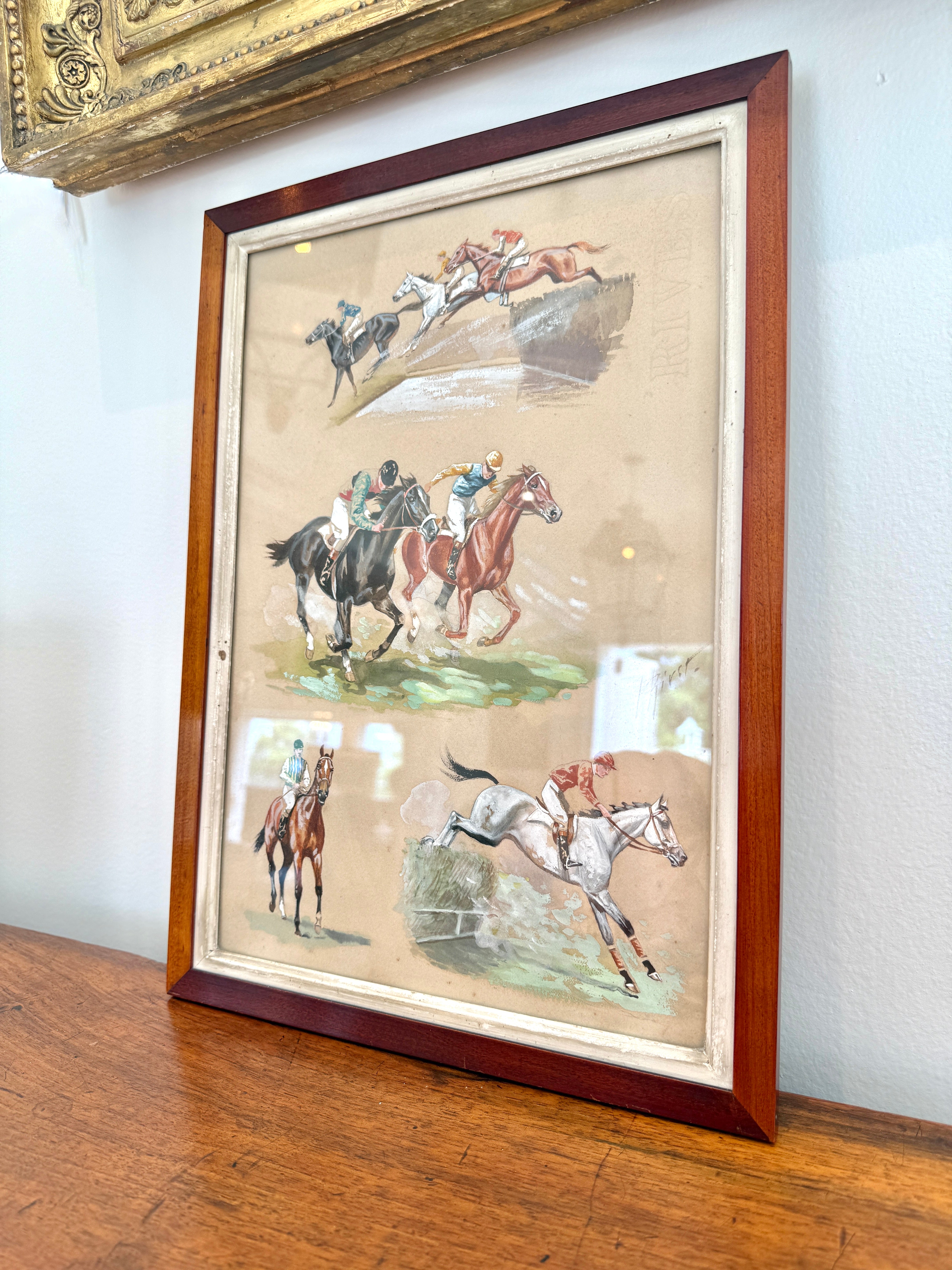 Small painting of horses