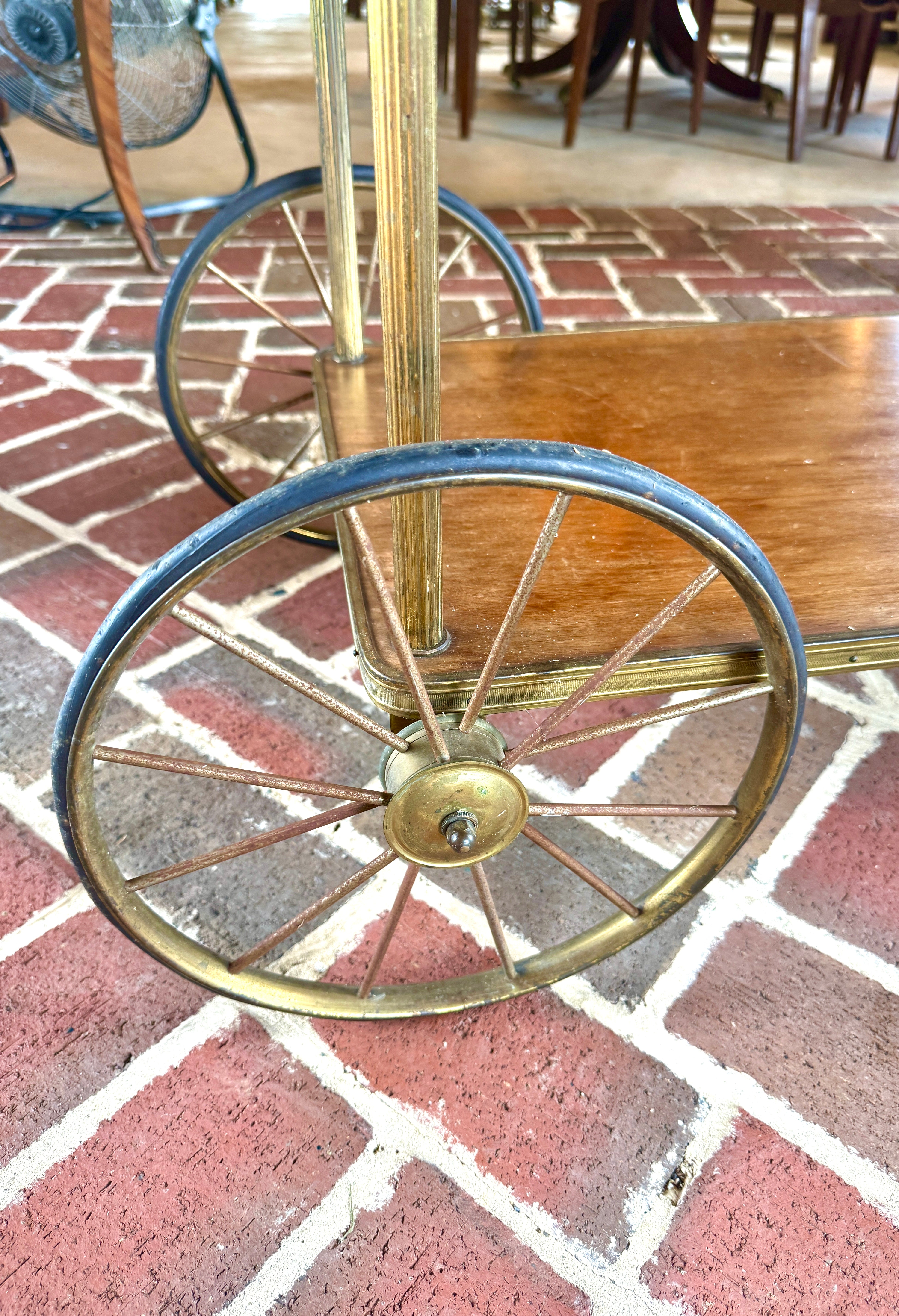 Antique French 1940s Bar Cart