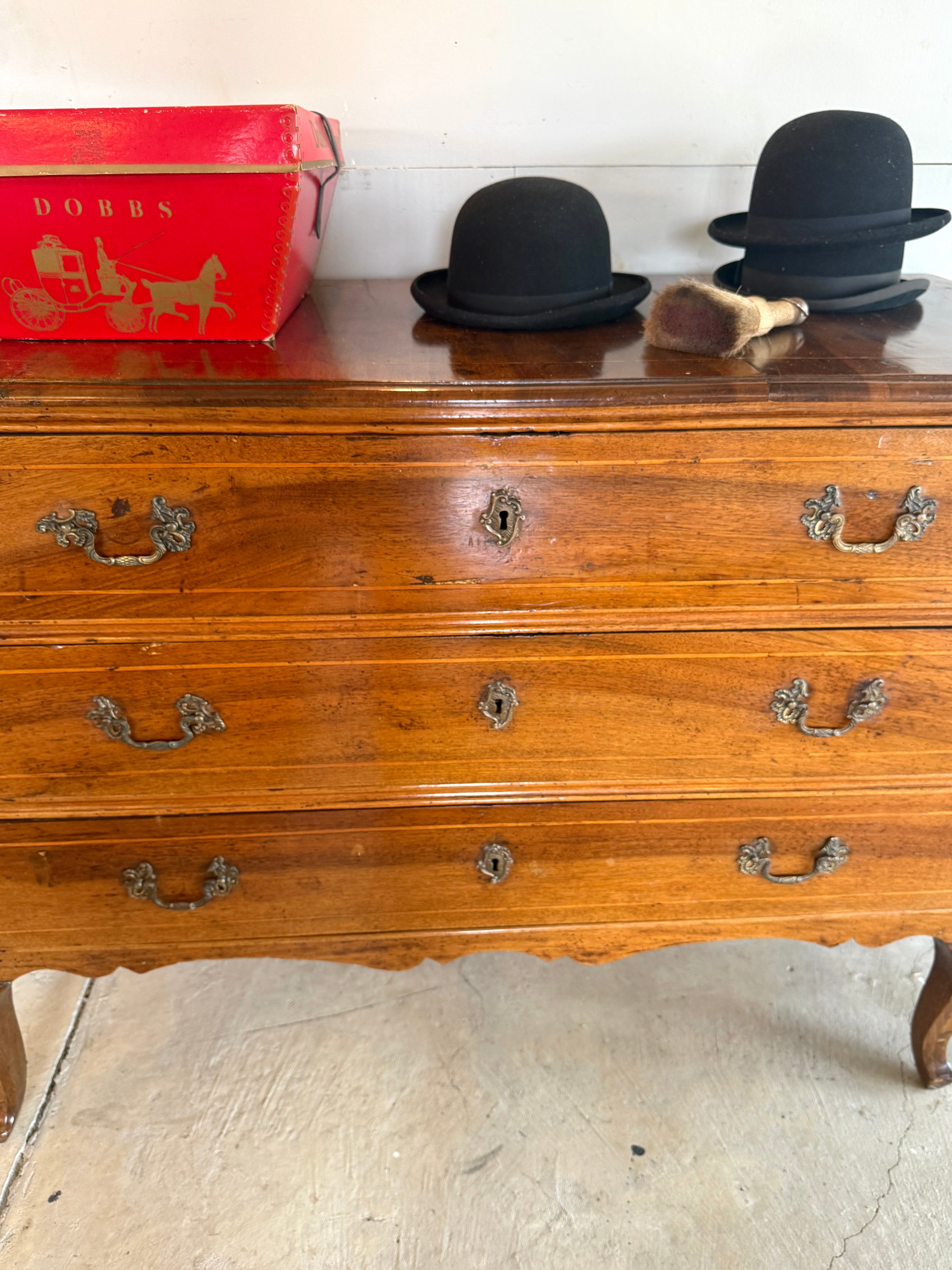 Antique Italian Walnut Chest of Drawers Late 19th C.