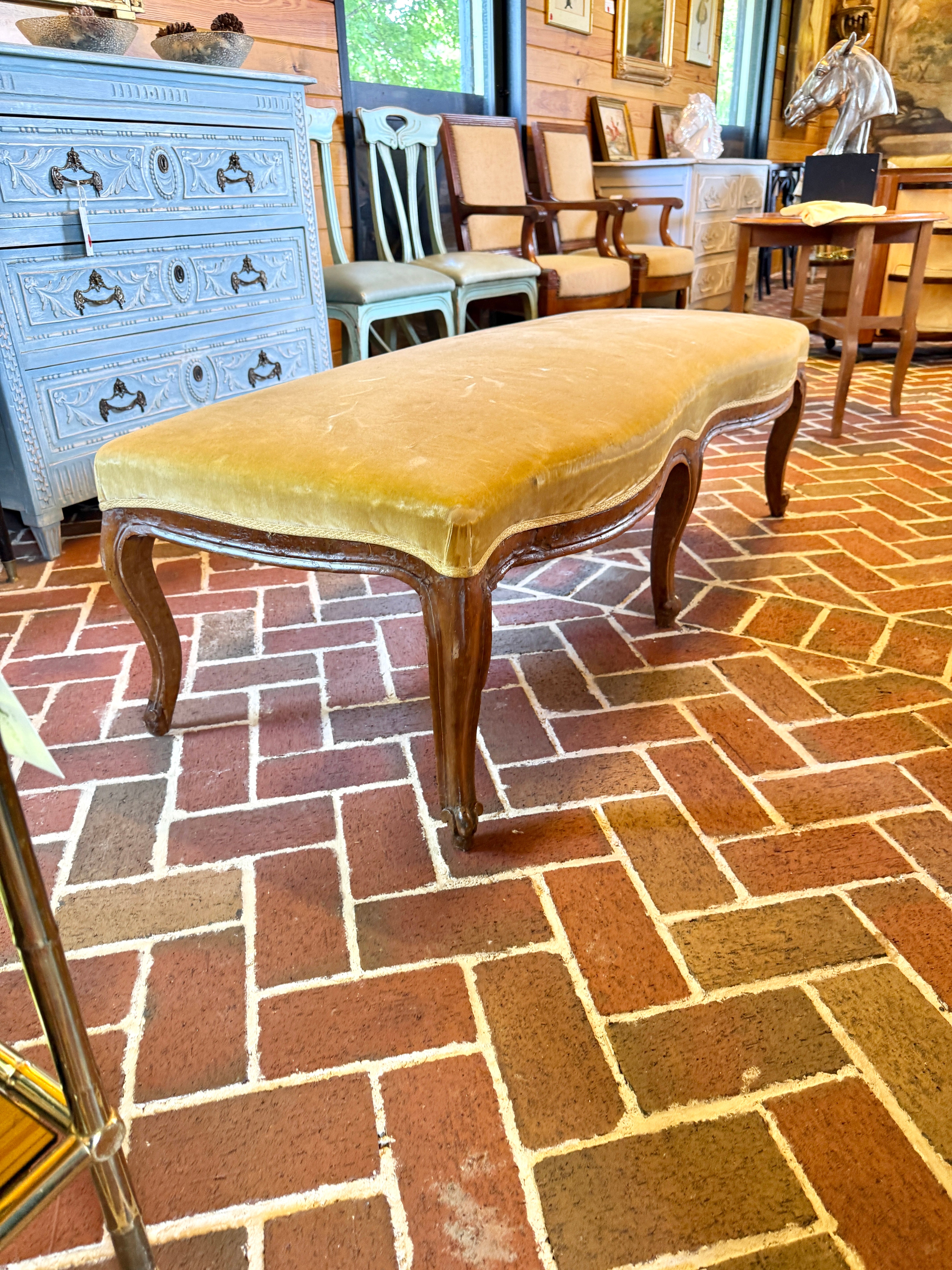 Antique Italian Bench Louis XV