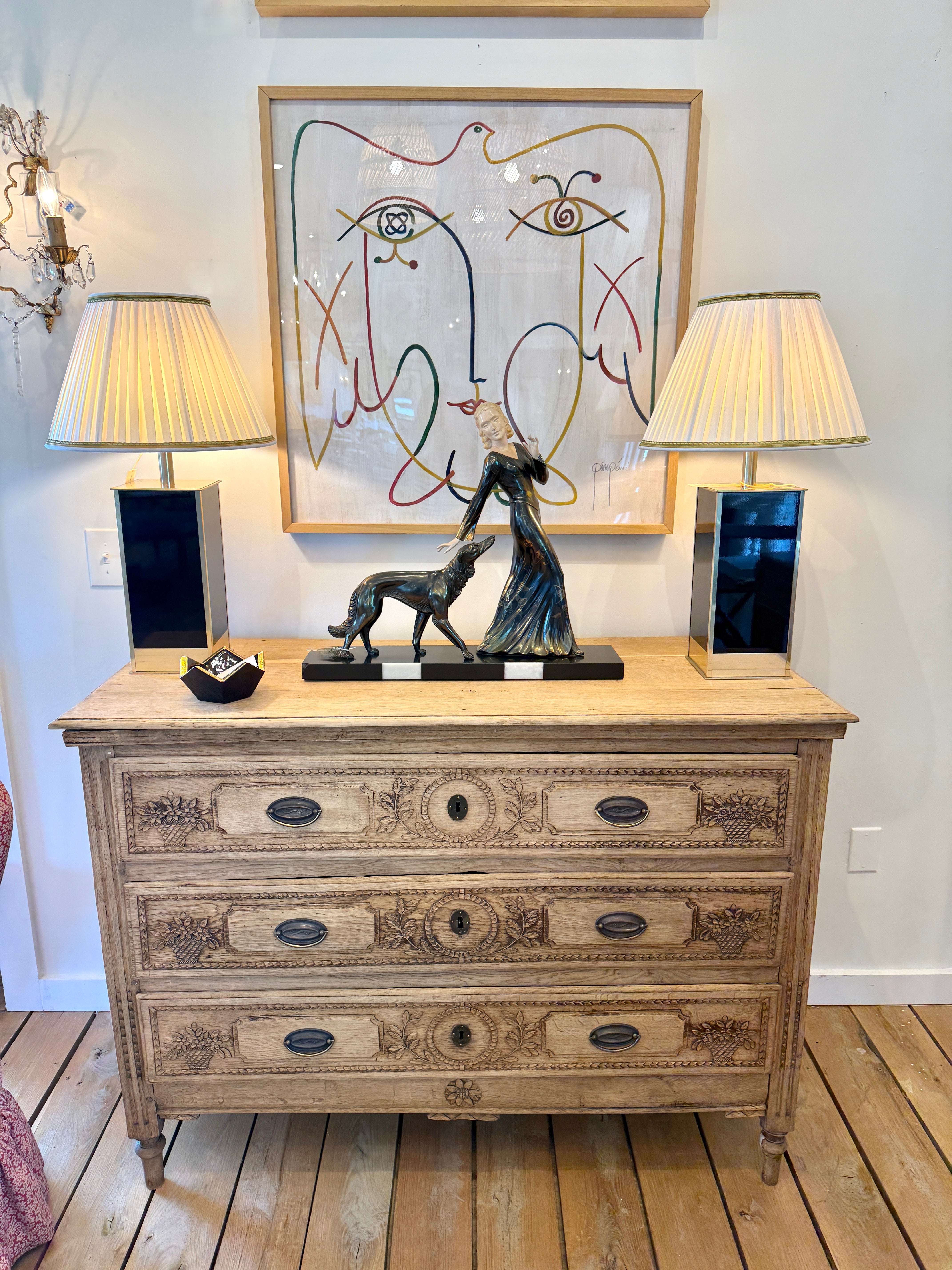 Antique chest of drawers de Liège from Belgium