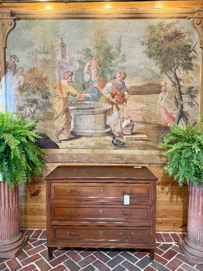 Antique Italian Mural 18th Century