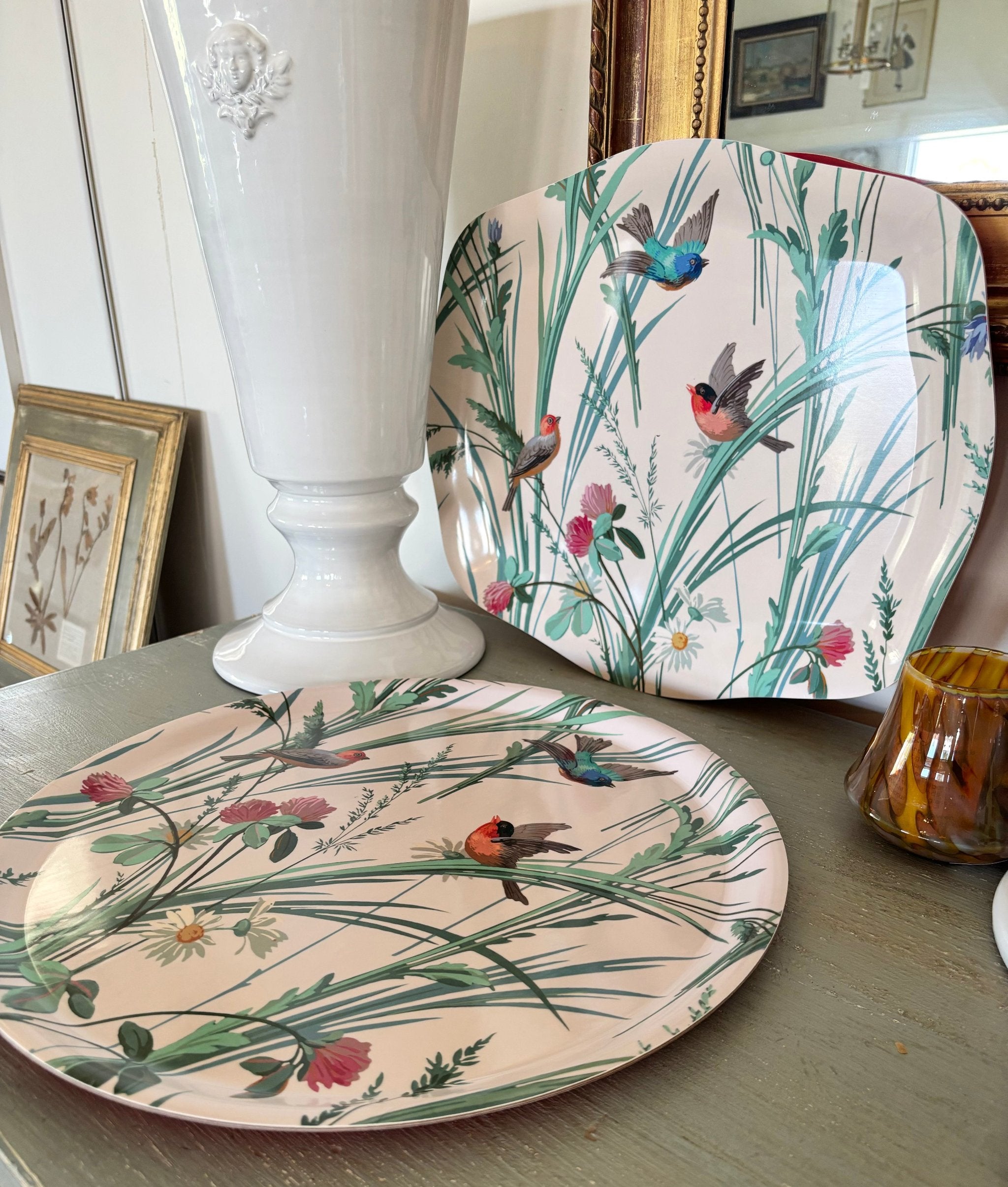 Round French Garden Paradisio Tray