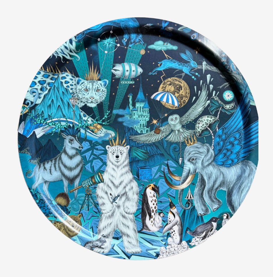 Large round Tray Terra Nova/Ice