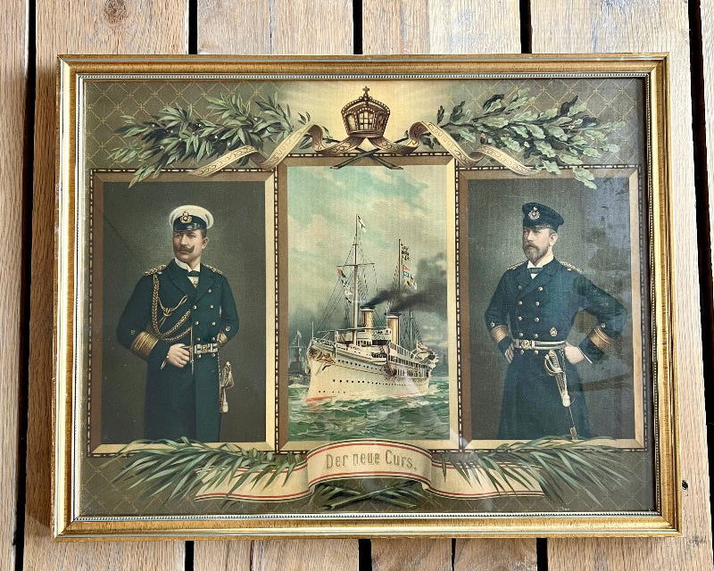 Der Neve Curs Vintage German Lithograph