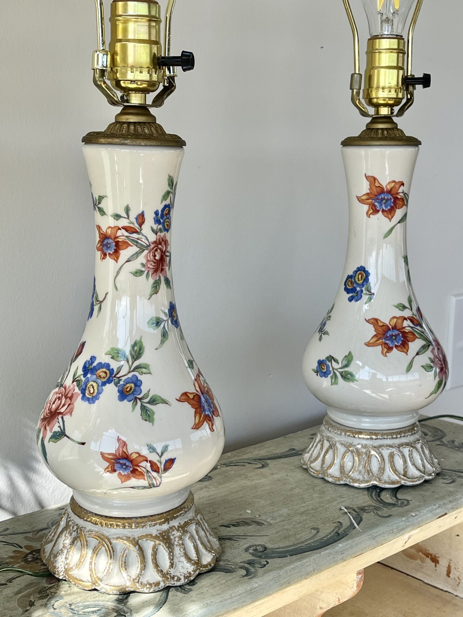 018LI Flower Ceramic Lamps3