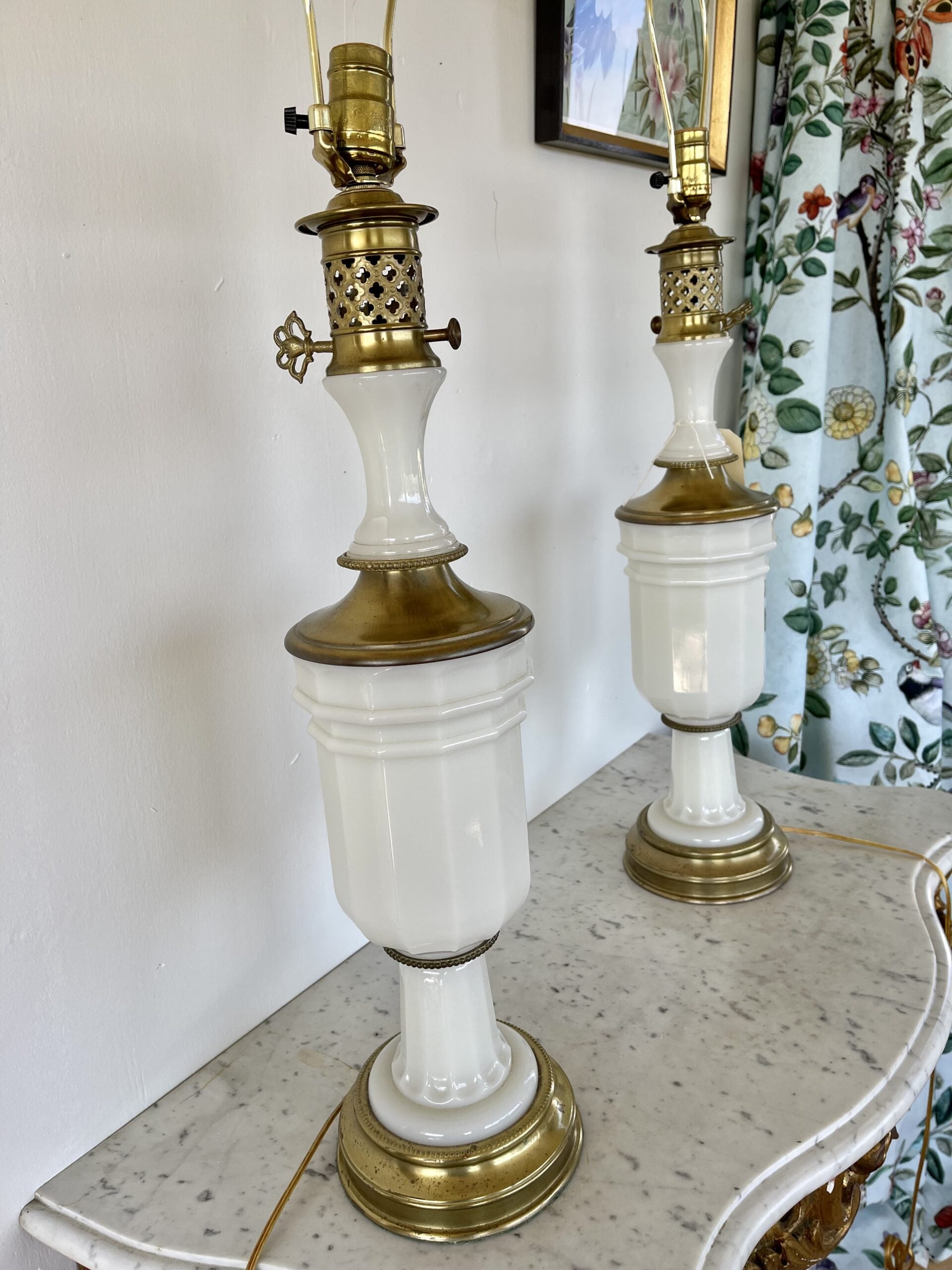 019LI Milk Glass Lamps3