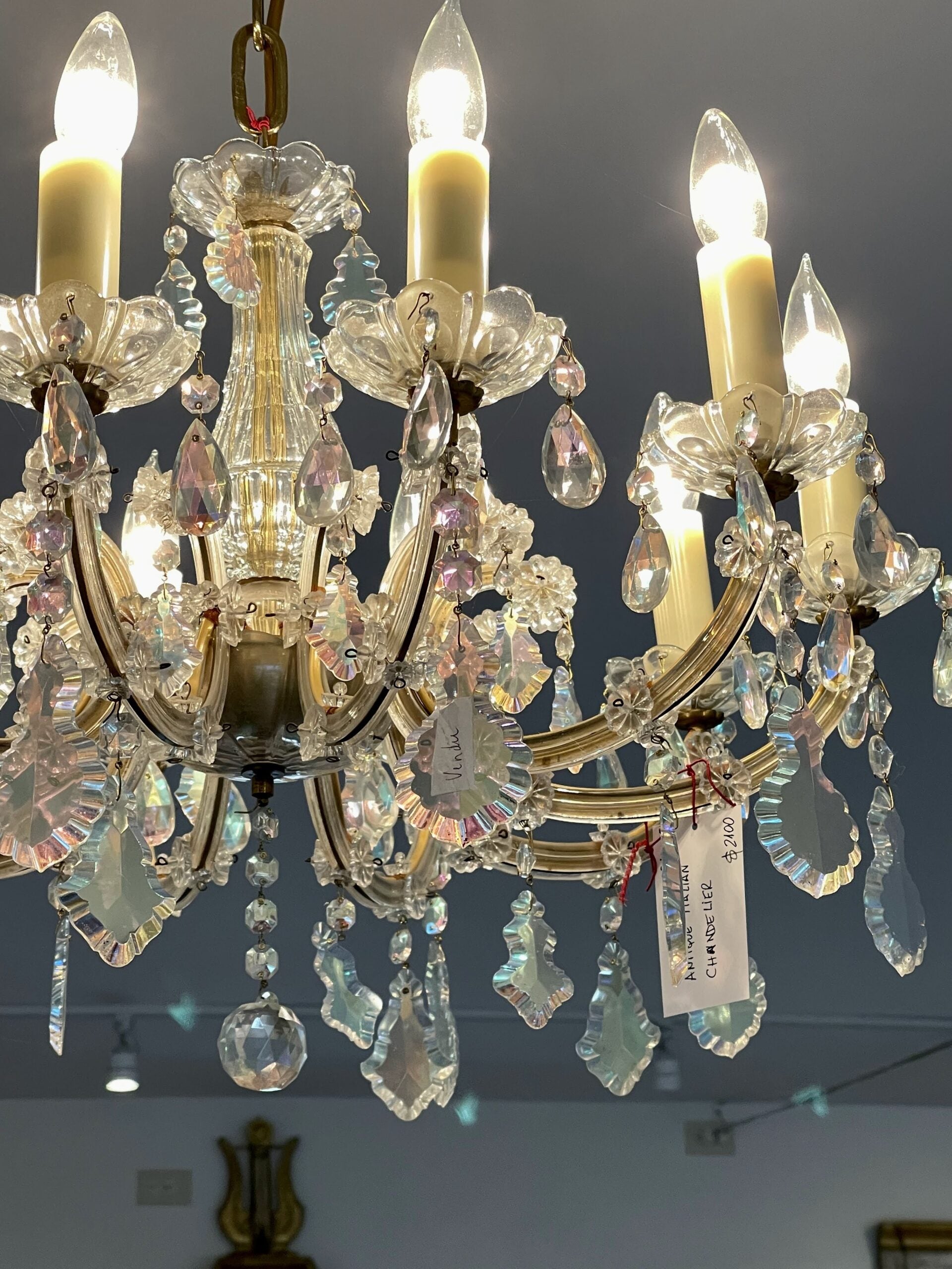 091LIChandelierItalianGlass2