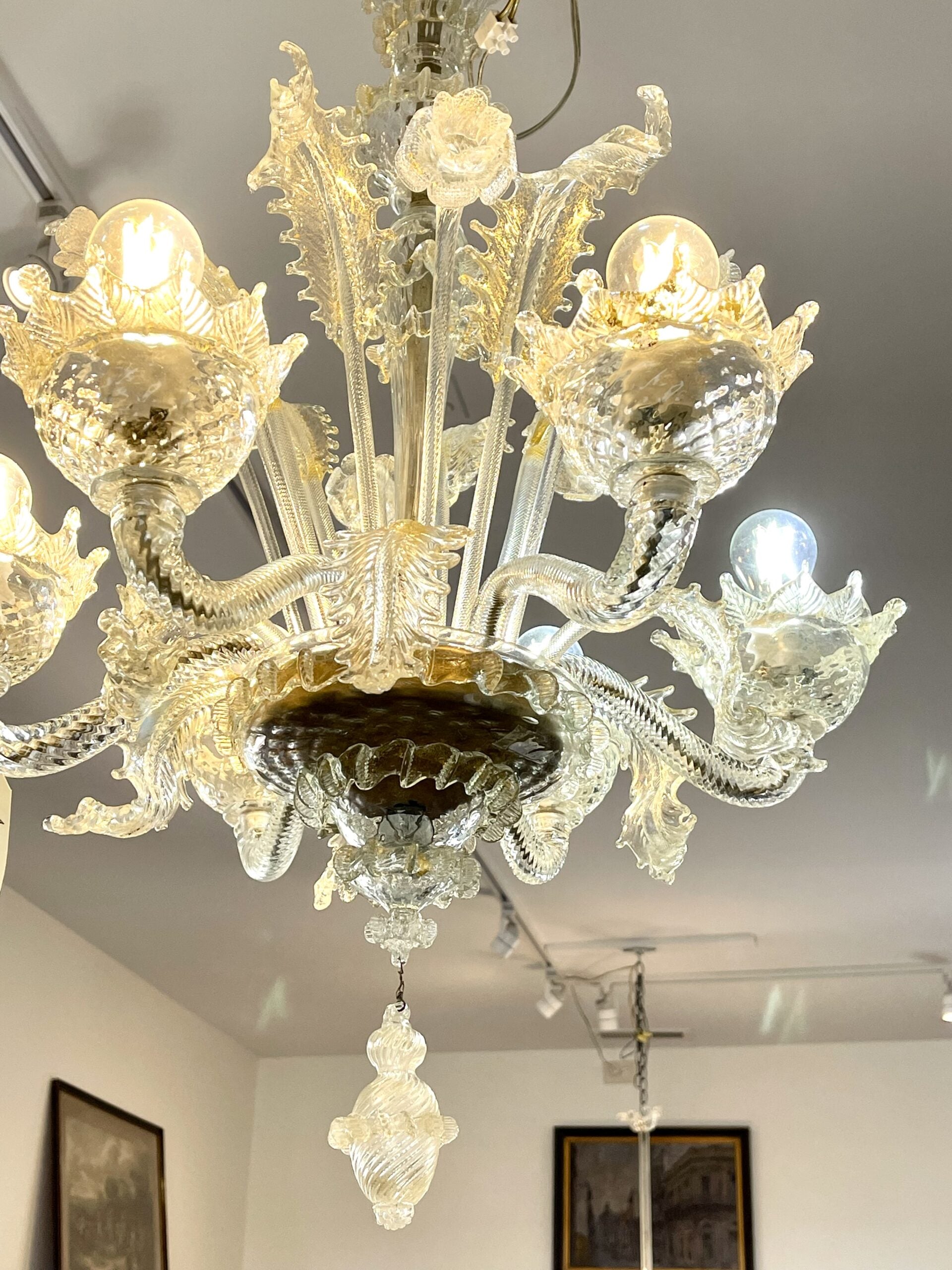 103LI Murano Flower Chandelier1