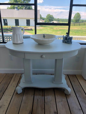 Antique Oval Painted Table