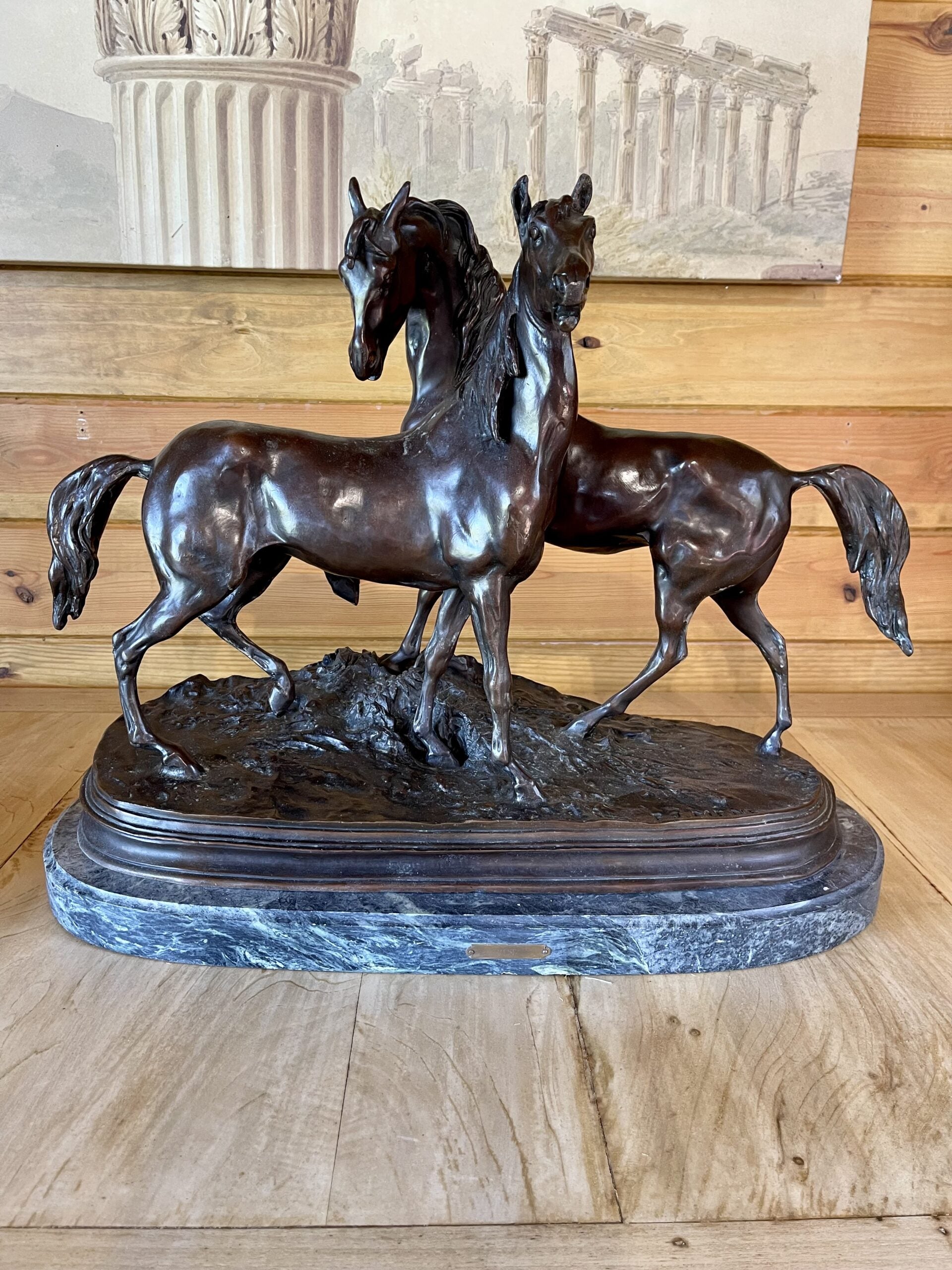 165DO HorsesStatueBronze