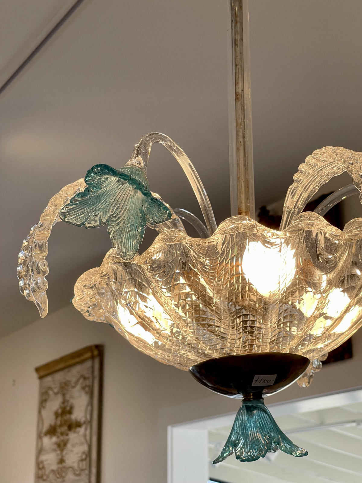 1930s Antique Italian Murano Chandelier