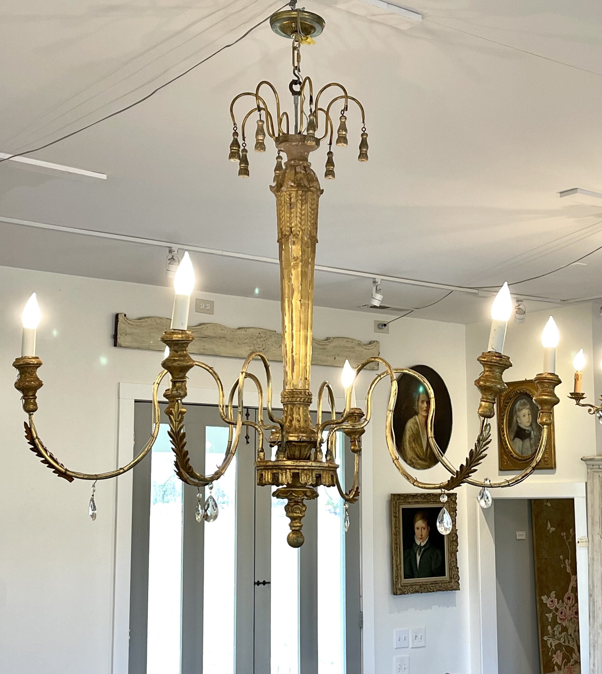 218LICandlestickChandelierGold1