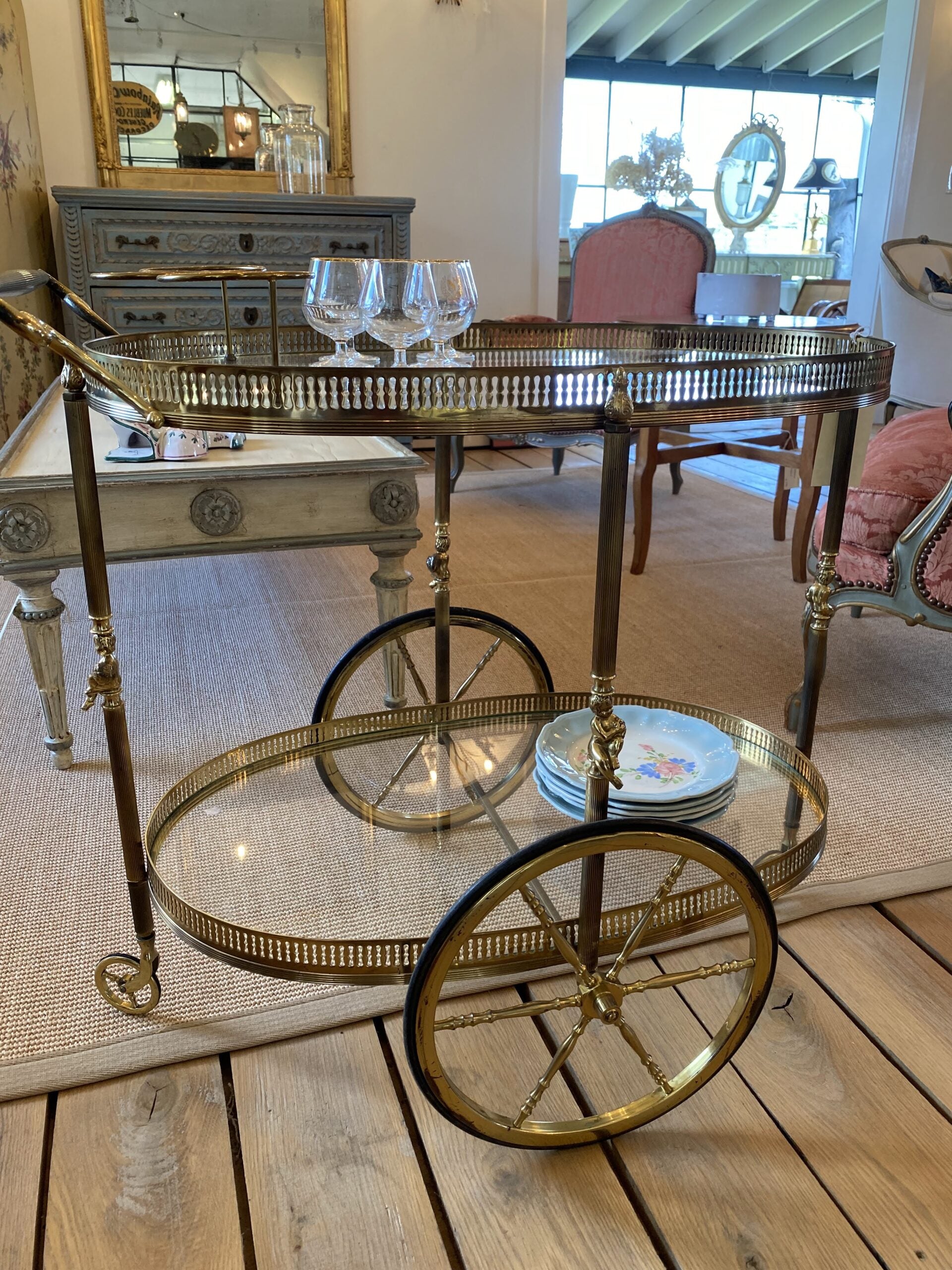 Antique Bar Cart