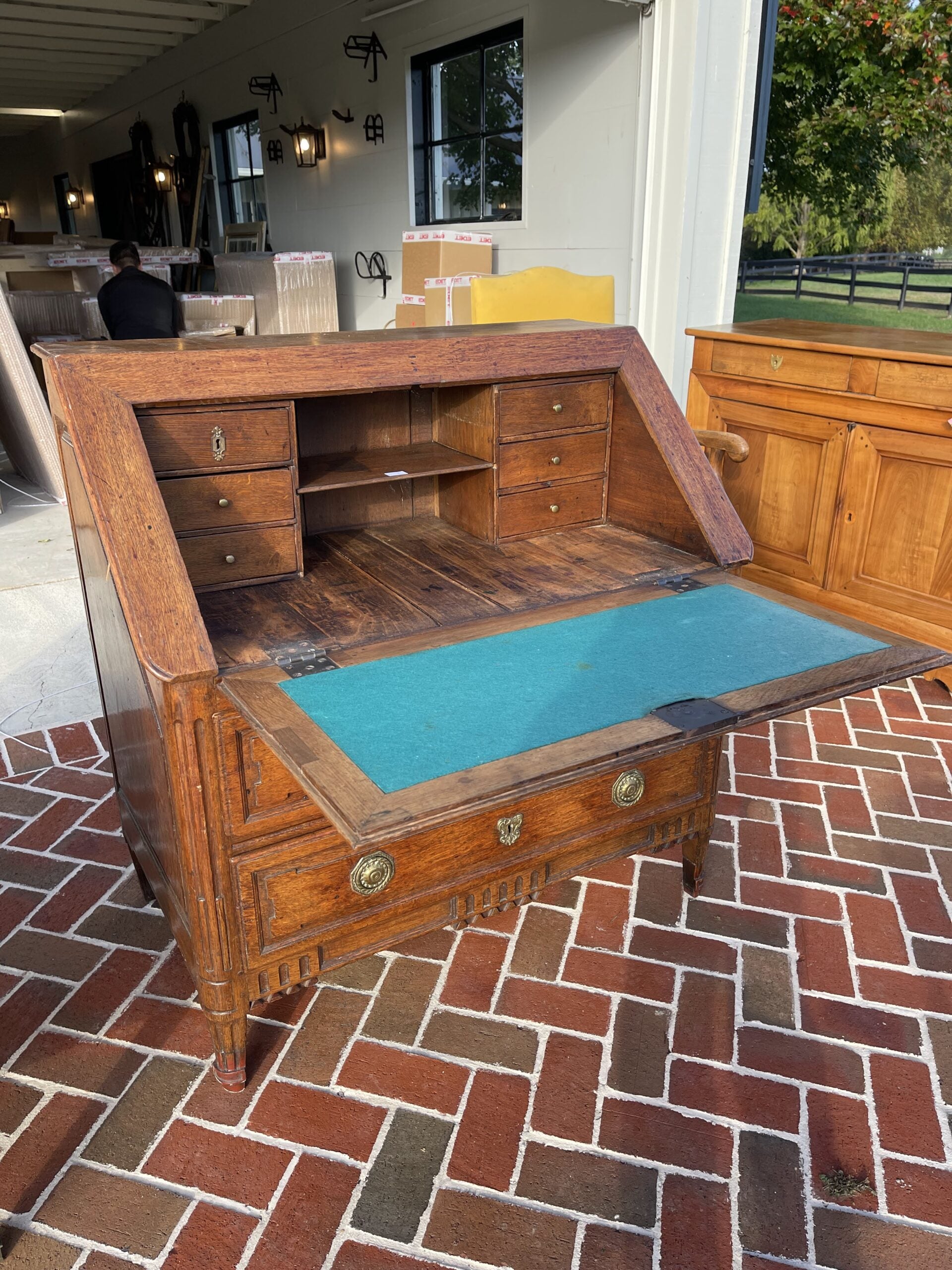 Oak Secretary Desk