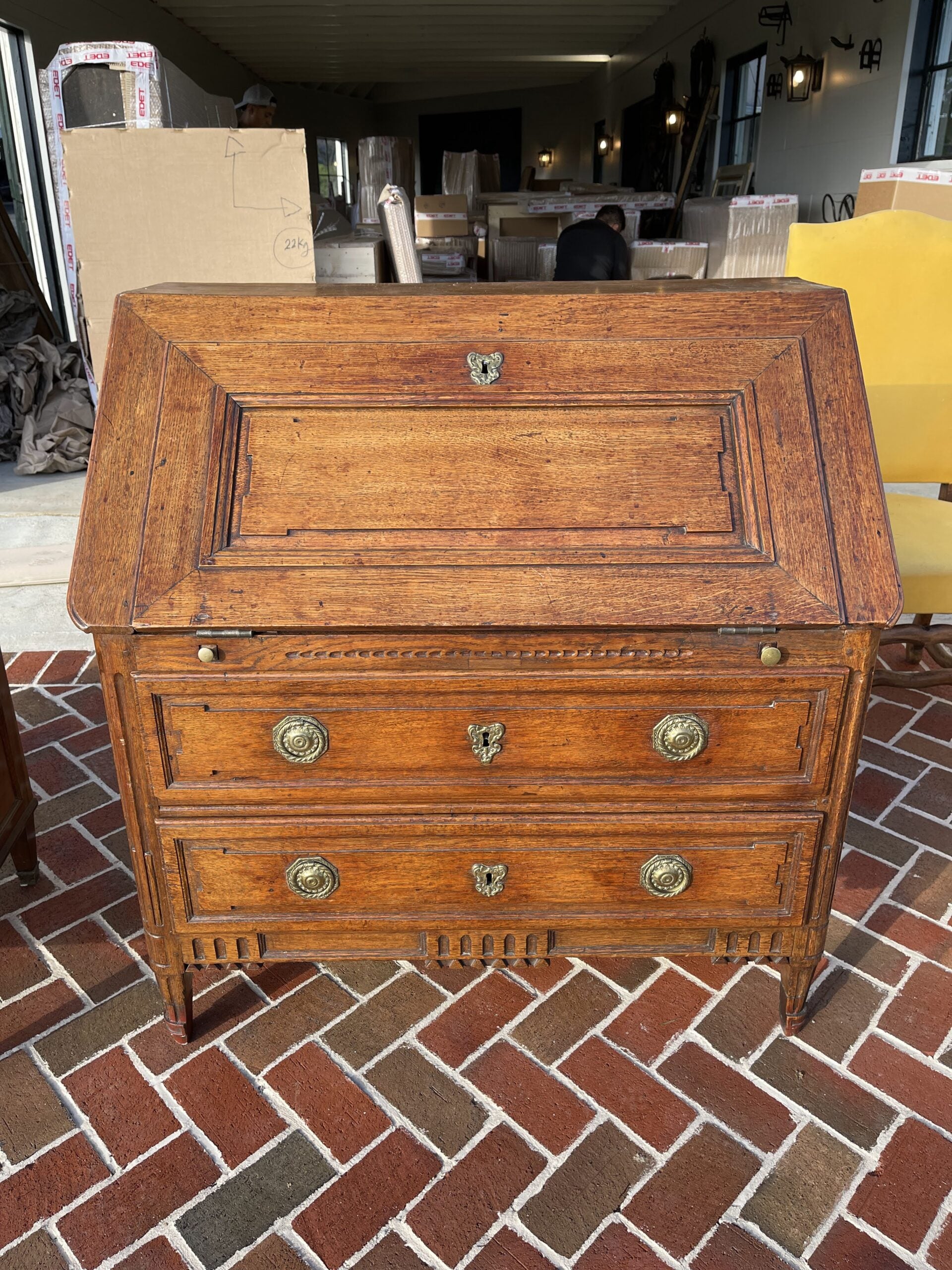 Dutch secretary Desk in Oak