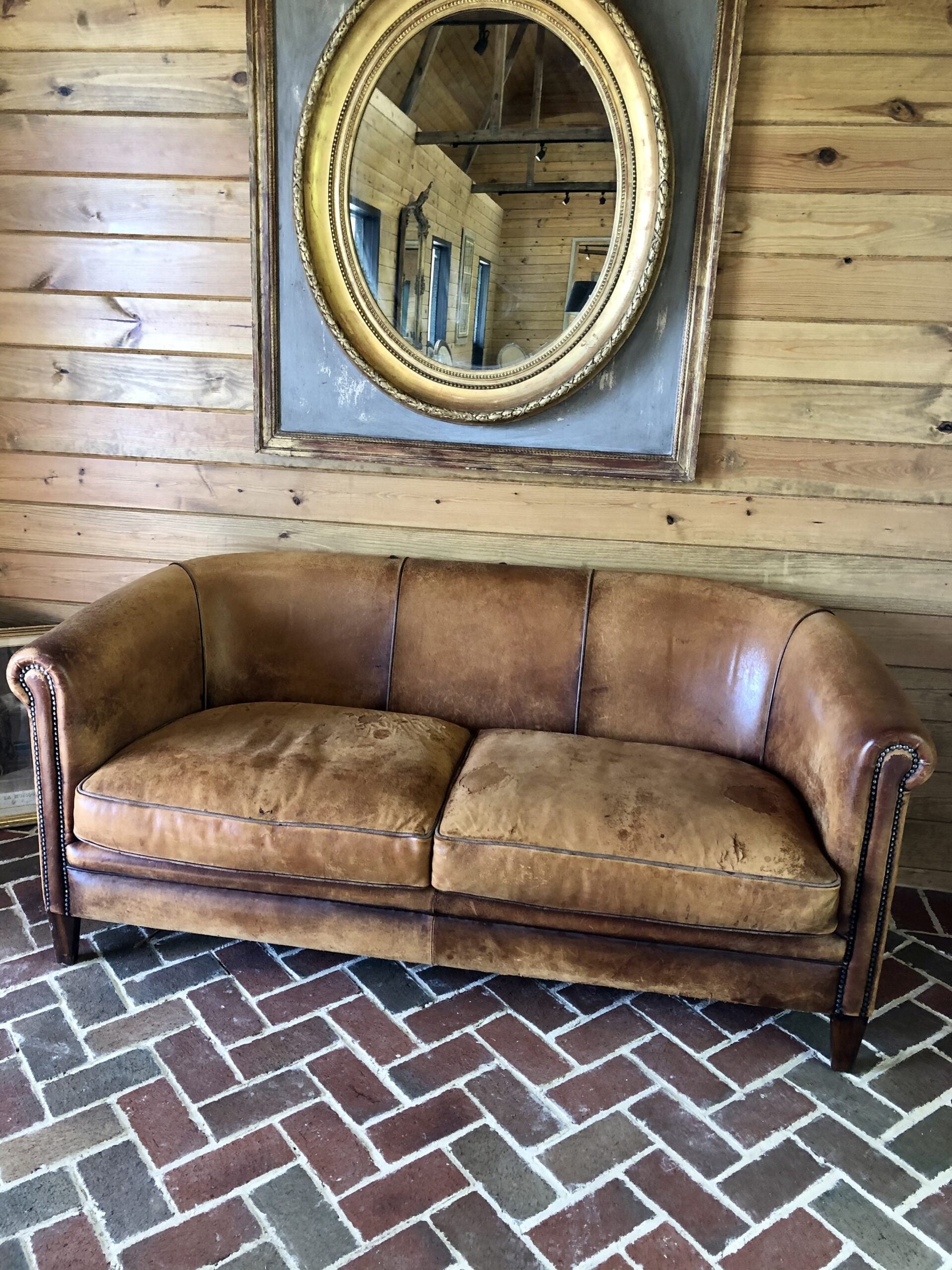 Leather sofa