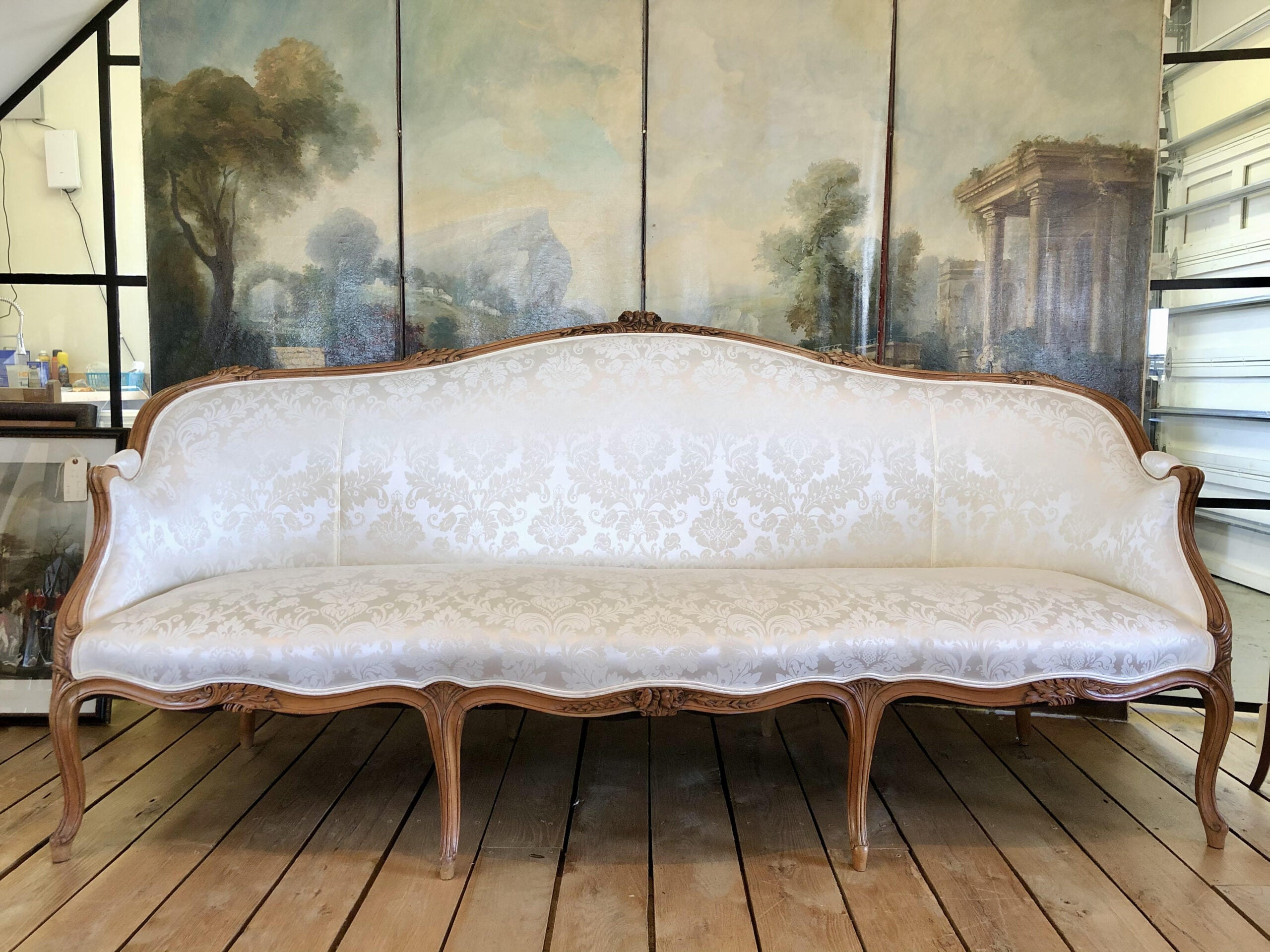 White sofa settee